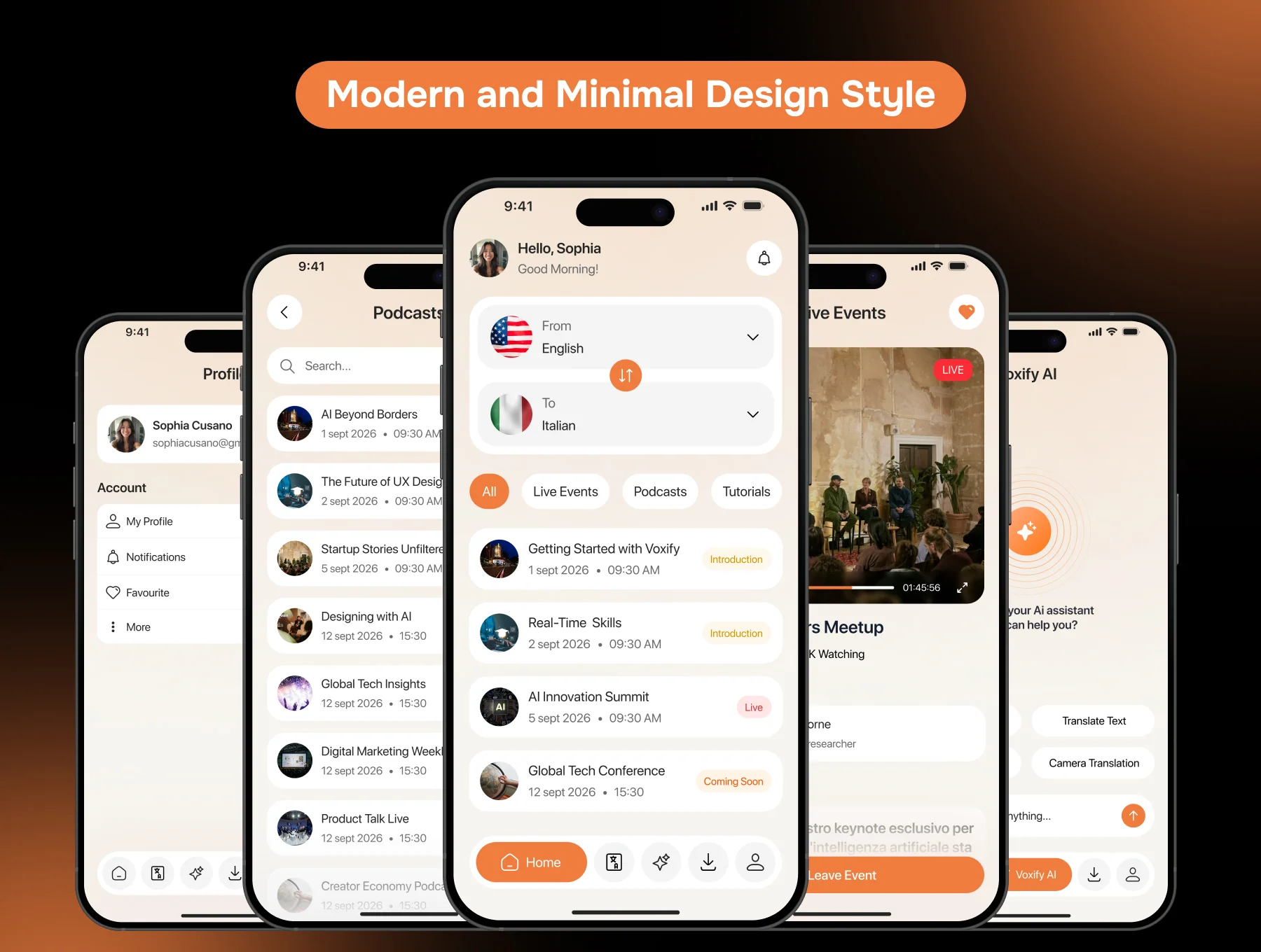 Voxify – Translation App UI Kit 3