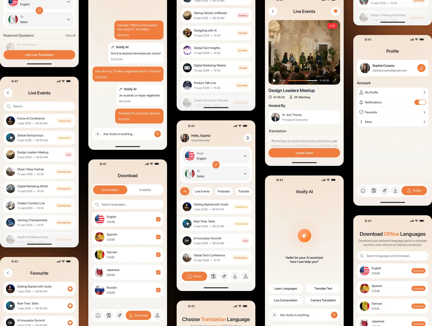 Voxify – Translation App UI Kit 4