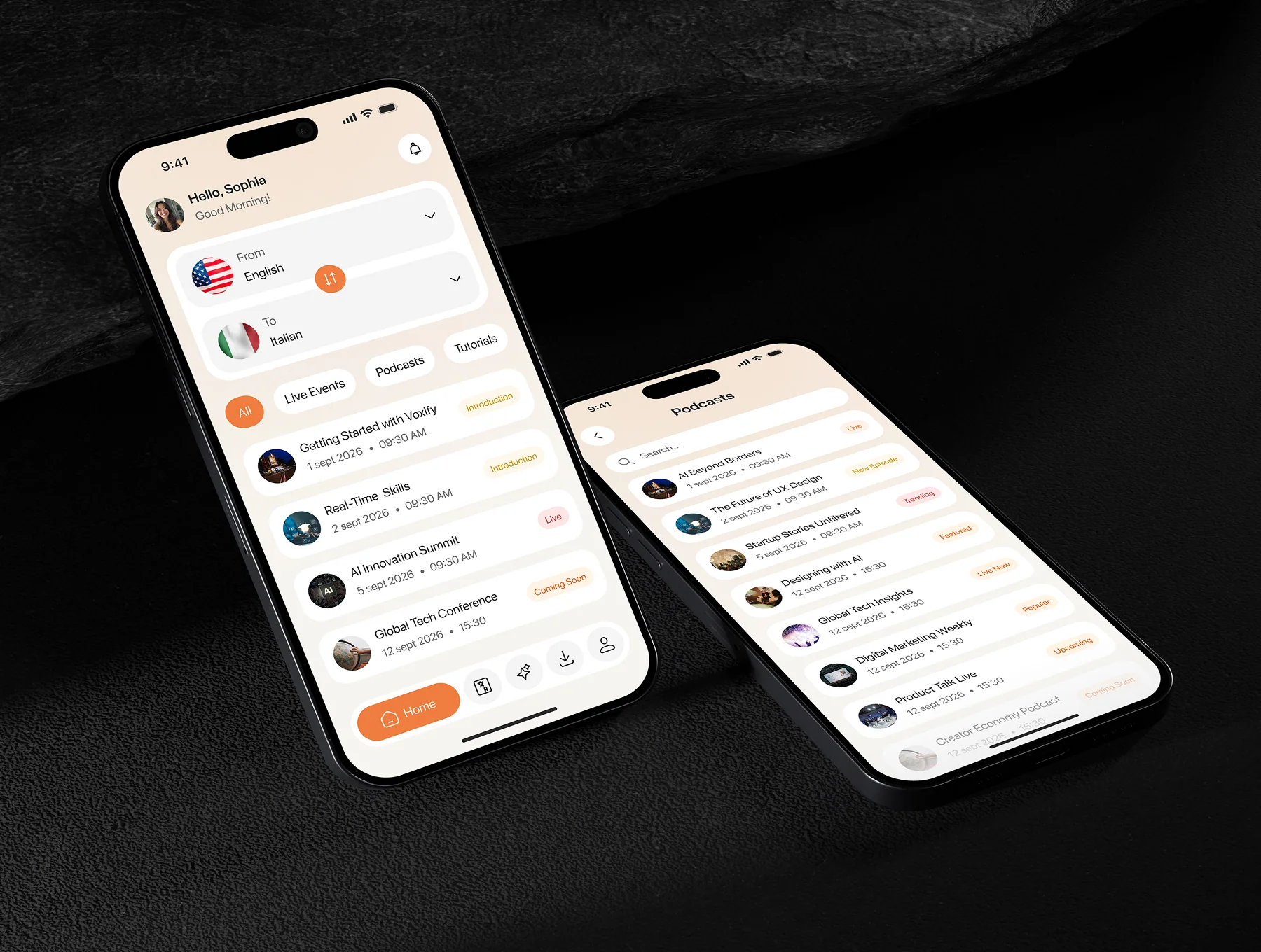 Voxify – Translation App UI Kit 7