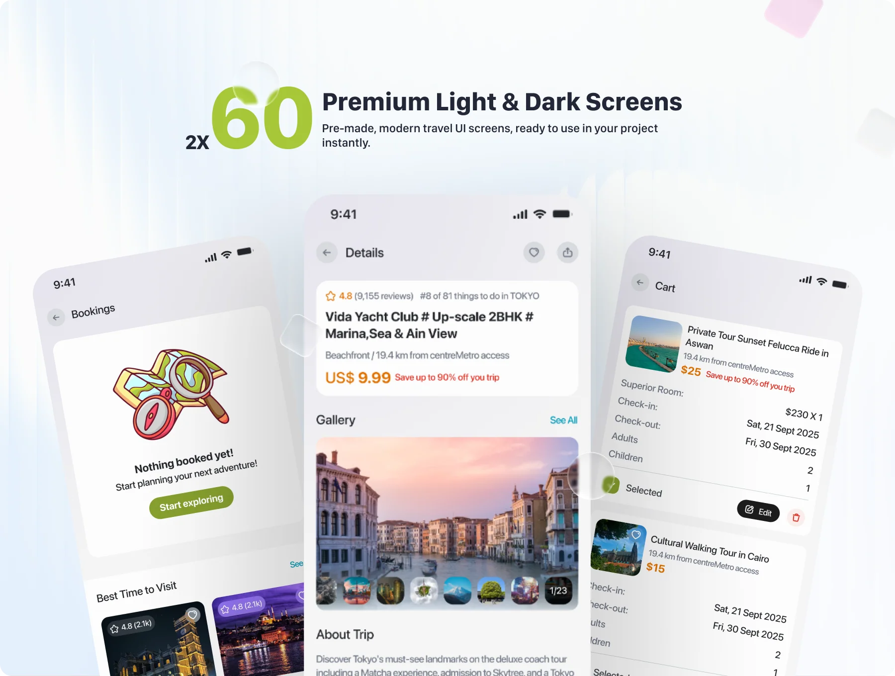 Voyage - Ultimate Travel & Booking App UI Kit 6
