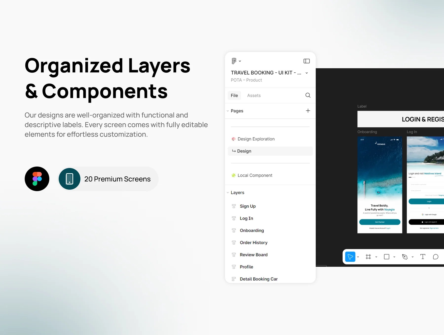 Voyagio - Travel App UI Kit 4