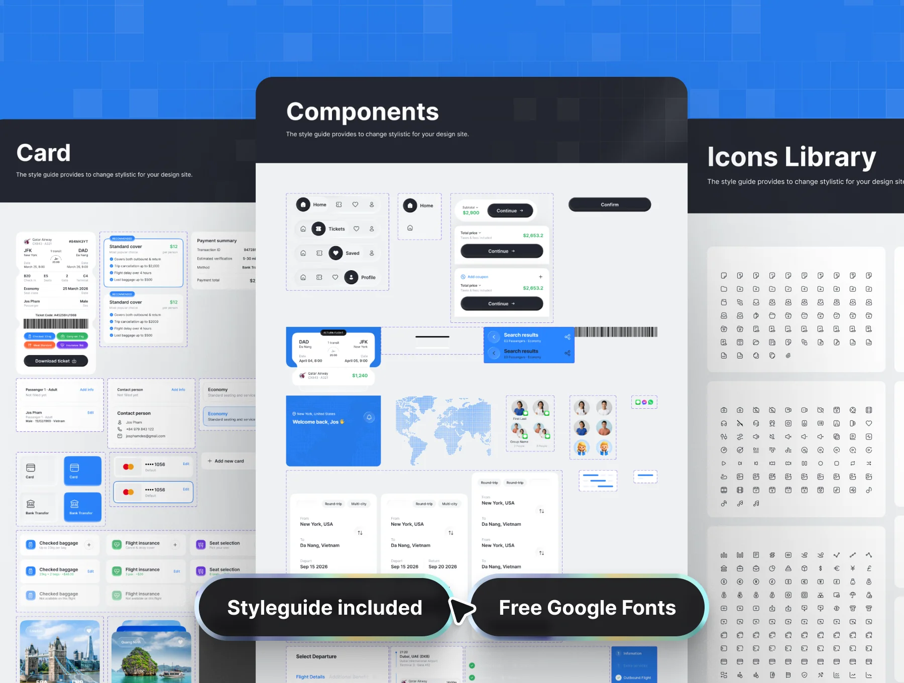 Voyago - Flight Booking App UI Kit 4
