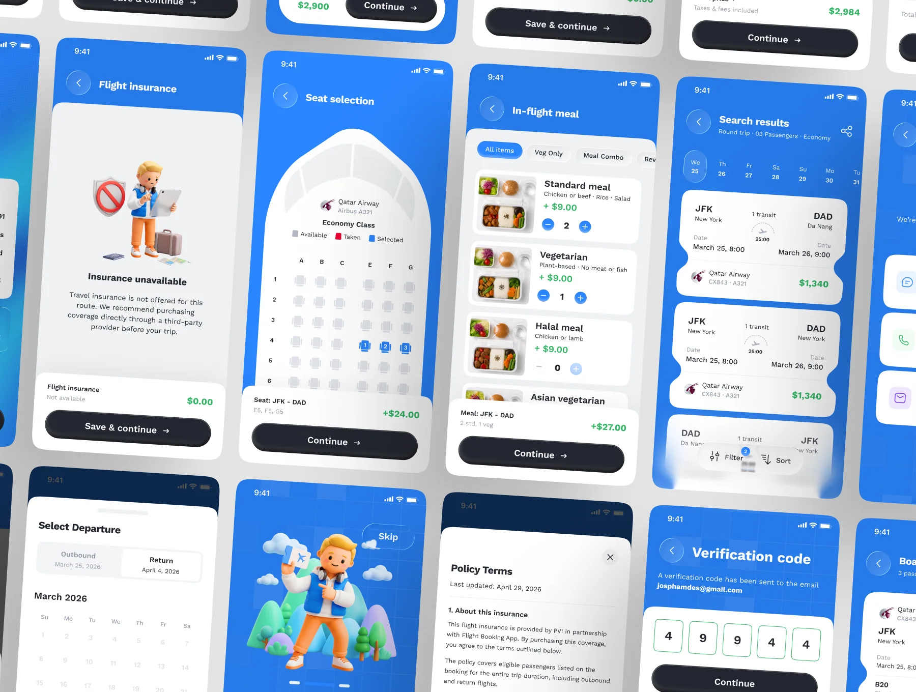 Voyago - Flight Booking App UI Kit 5