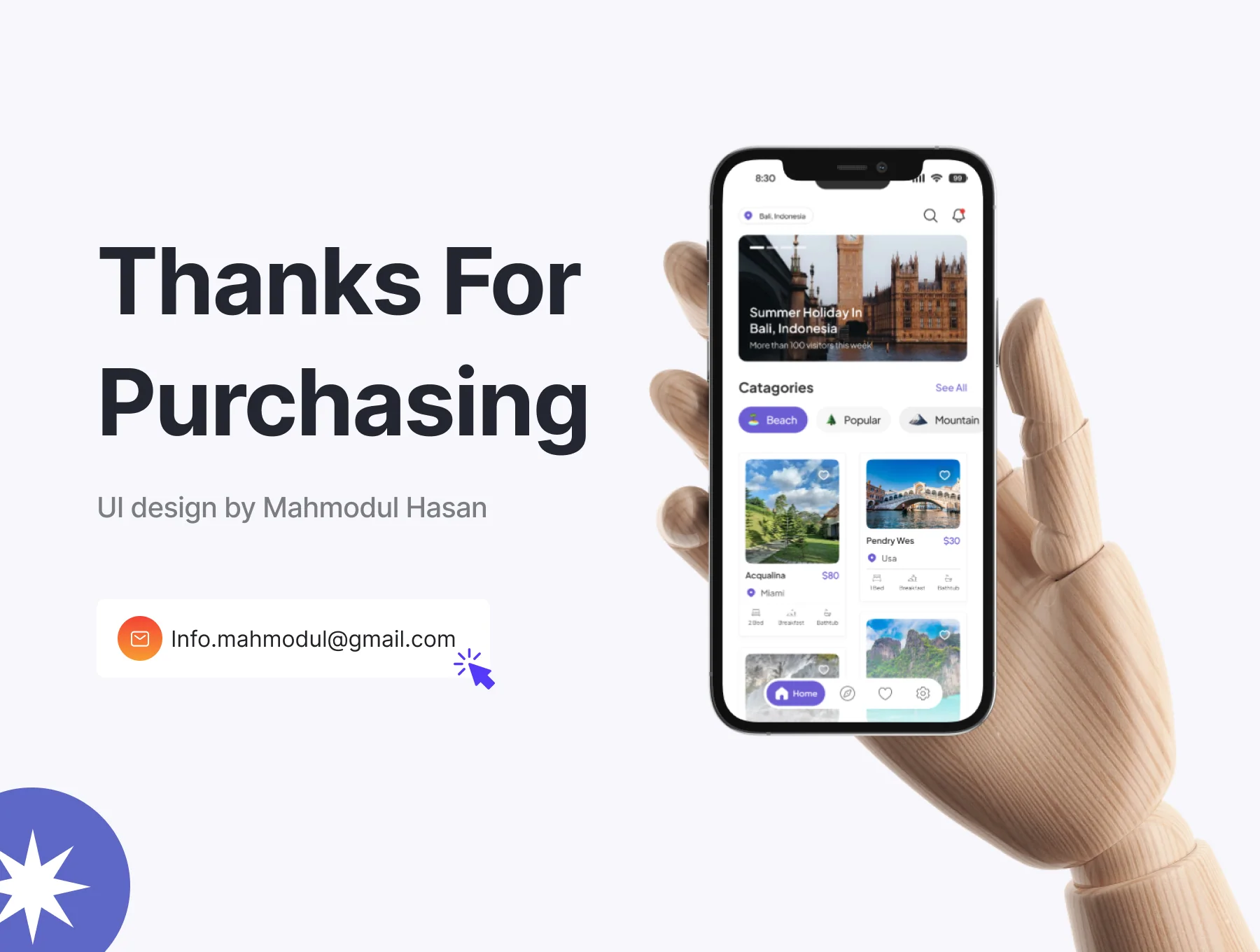 VoyaGrid - Travel App Light & Dark 6