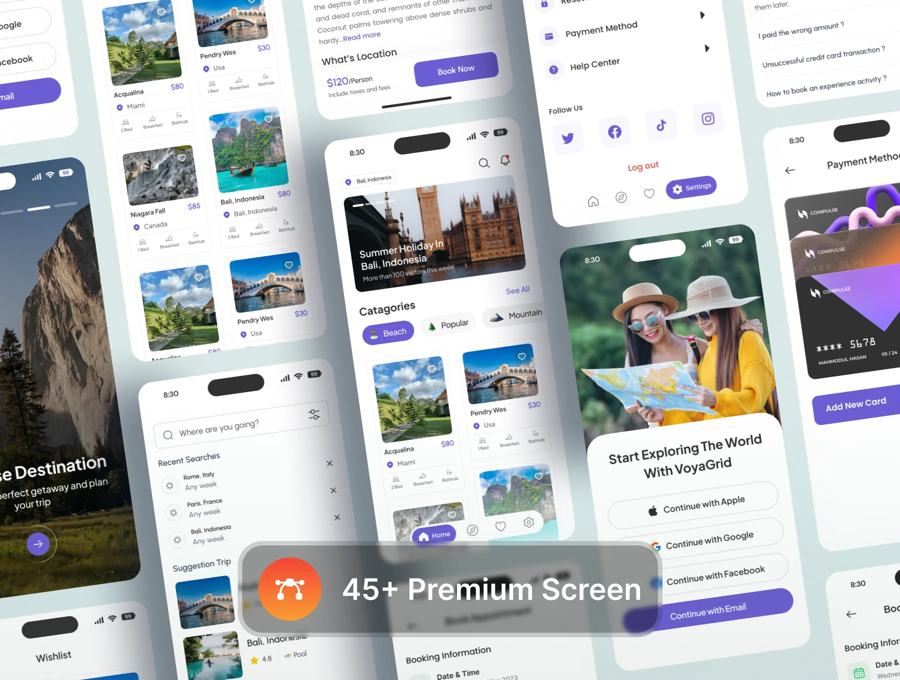 VoyaGrid- Travel App Ui Kit 3