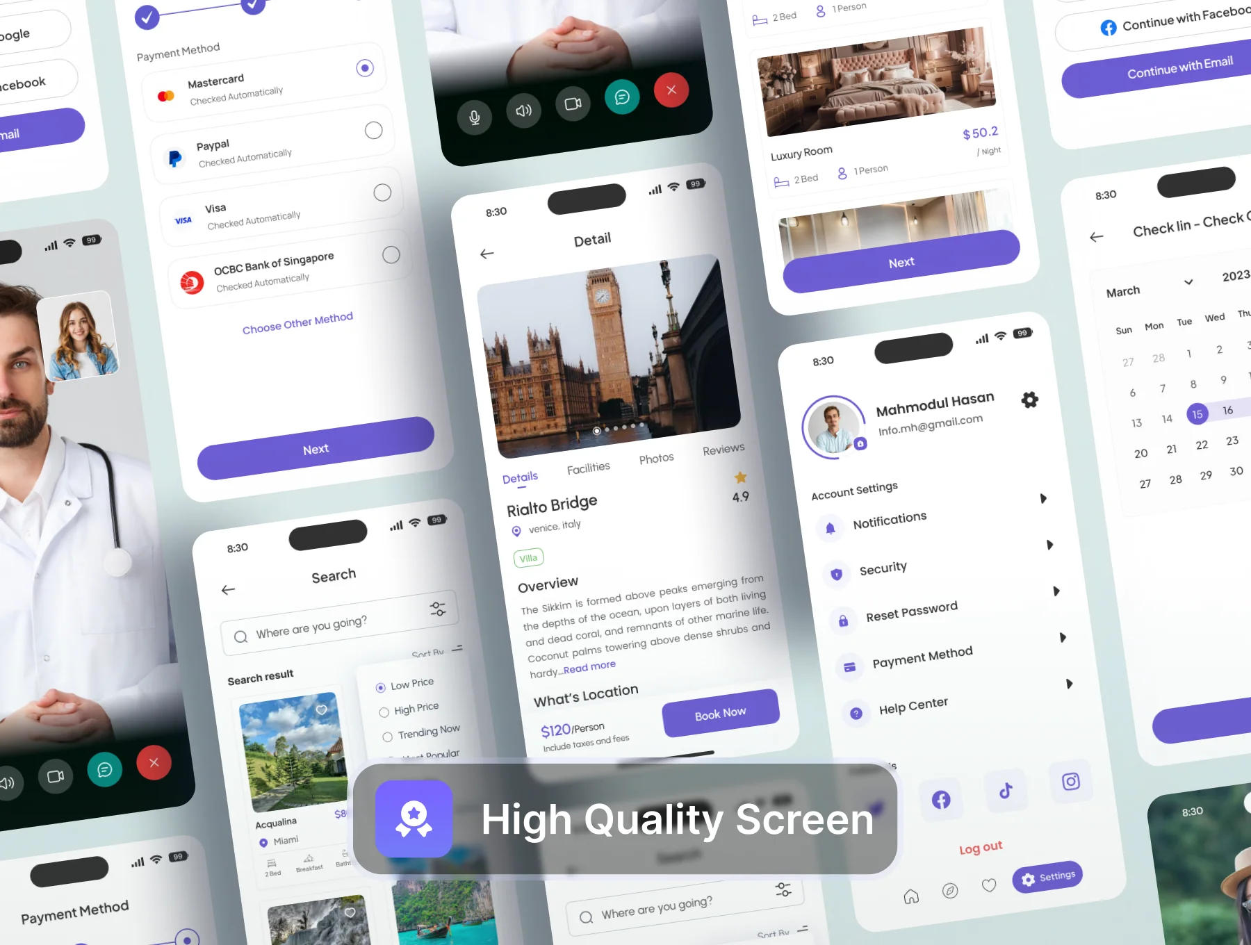 VoyaGrid- Travel App Ui Kit 4