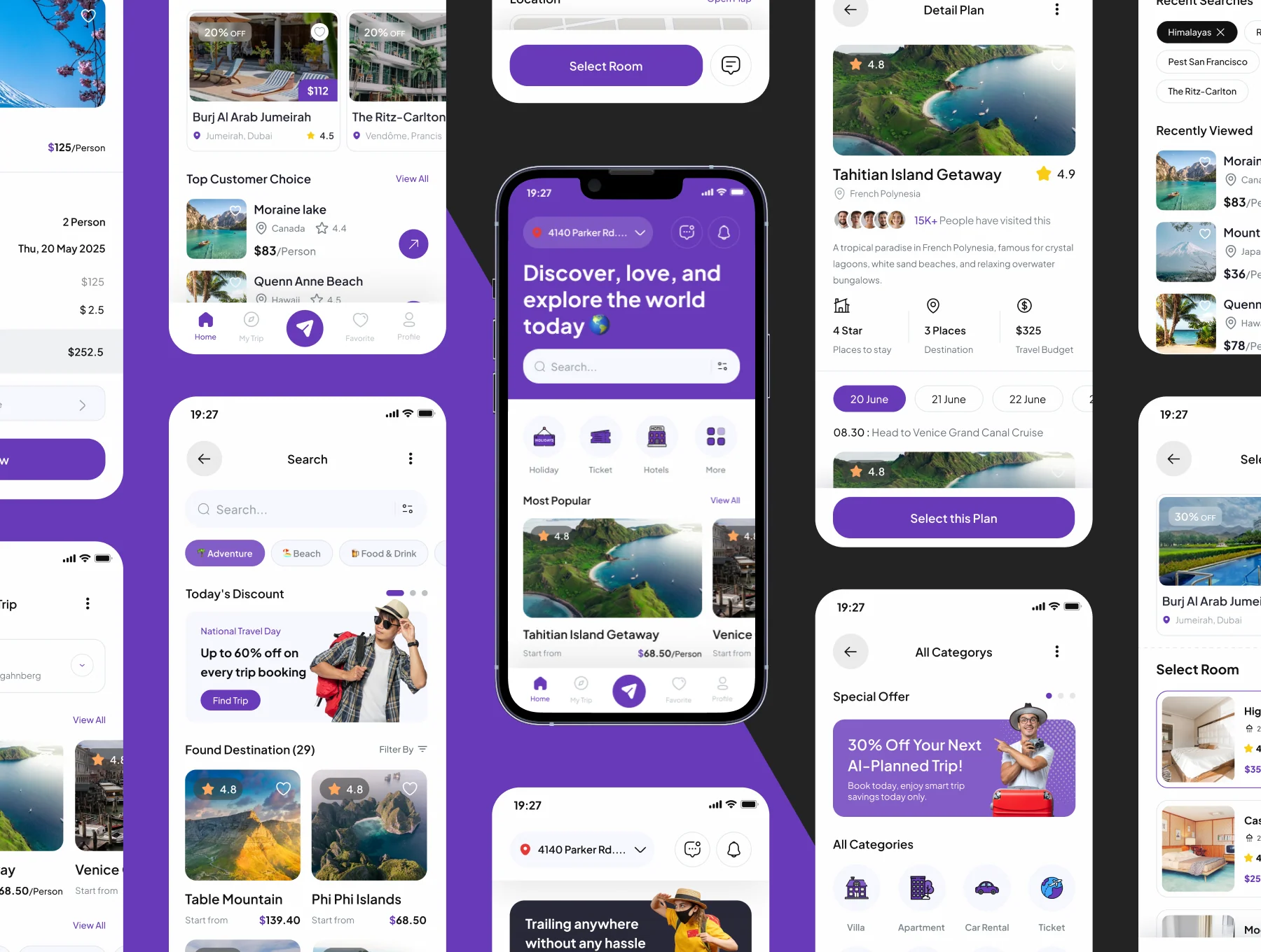 VoyAIge - AI Trip Planner App Ui Kits 5
