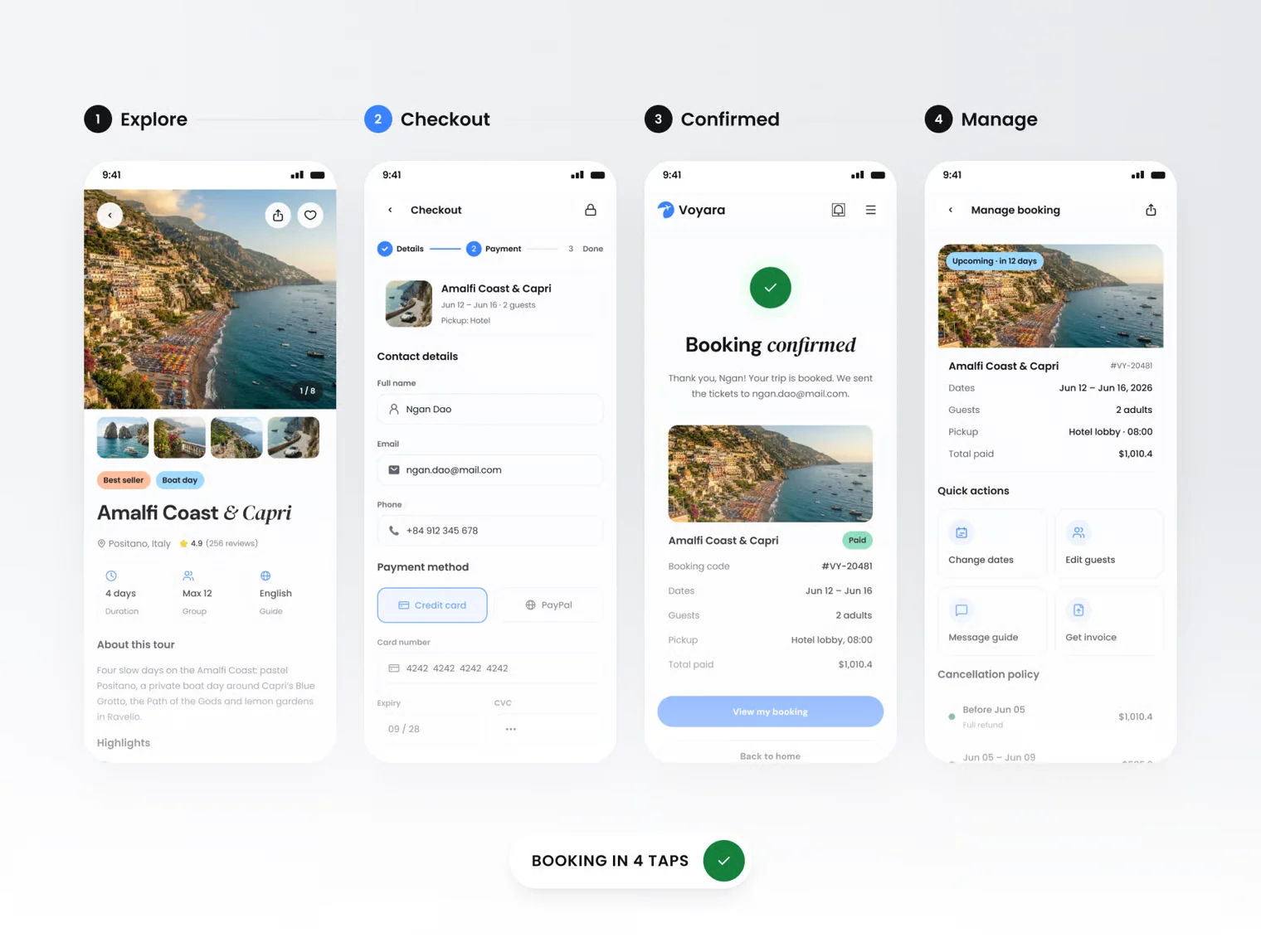 Voyara – Travel Booking Web UI Kit 7