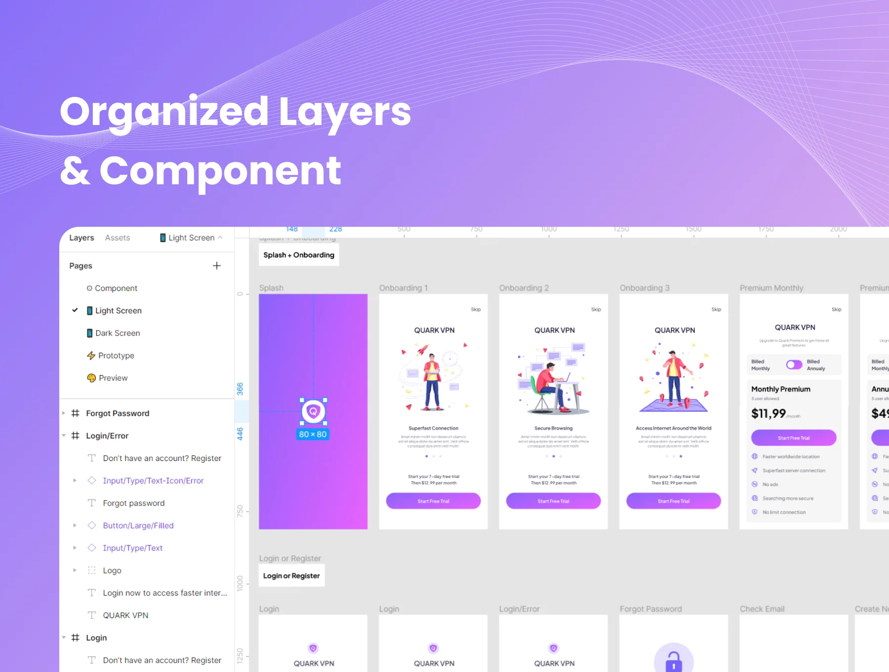 VPN Mobile App UI KIT 6