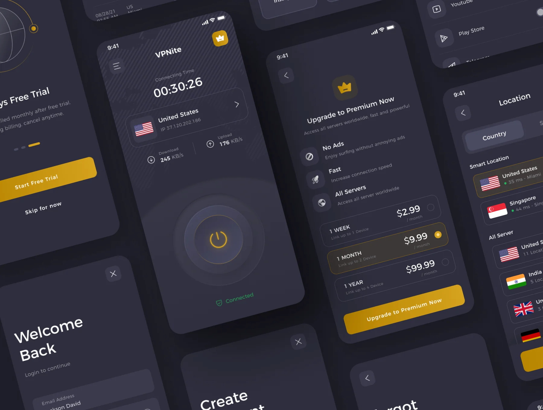 VPN Mobile UI Kit 5