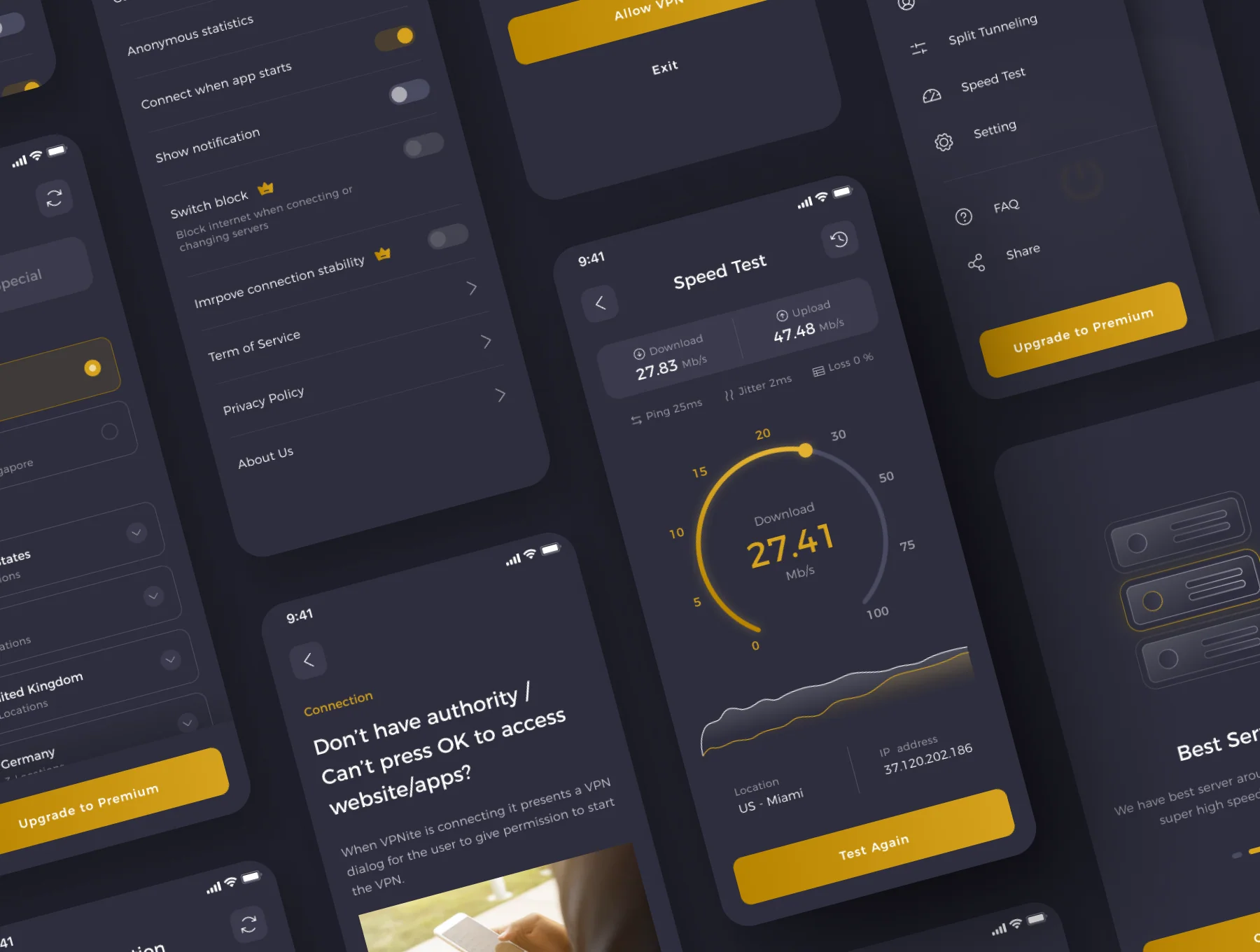 VPN Mobile UI Kit 6