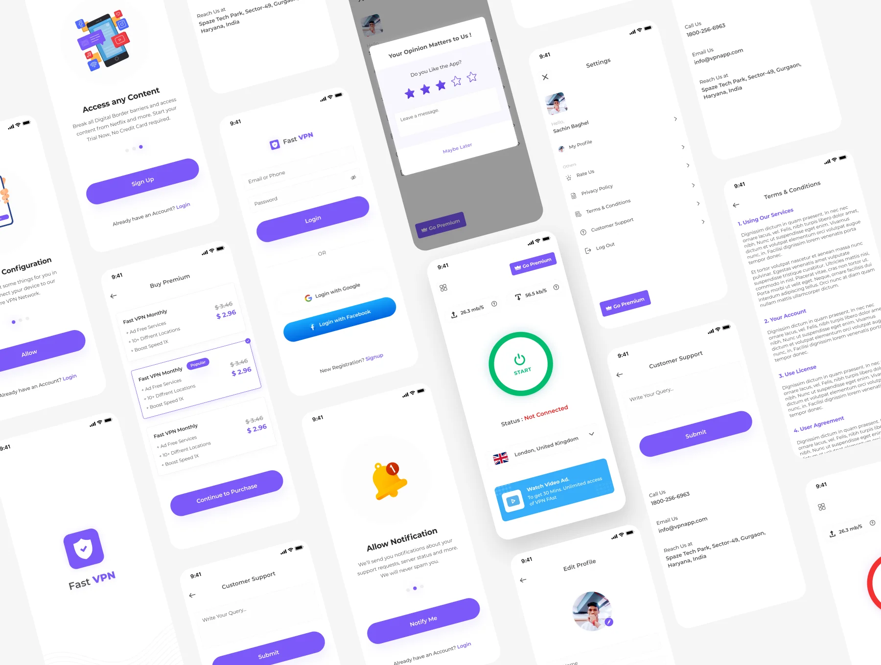 VPN UI Kit Light & Dark Theme 6