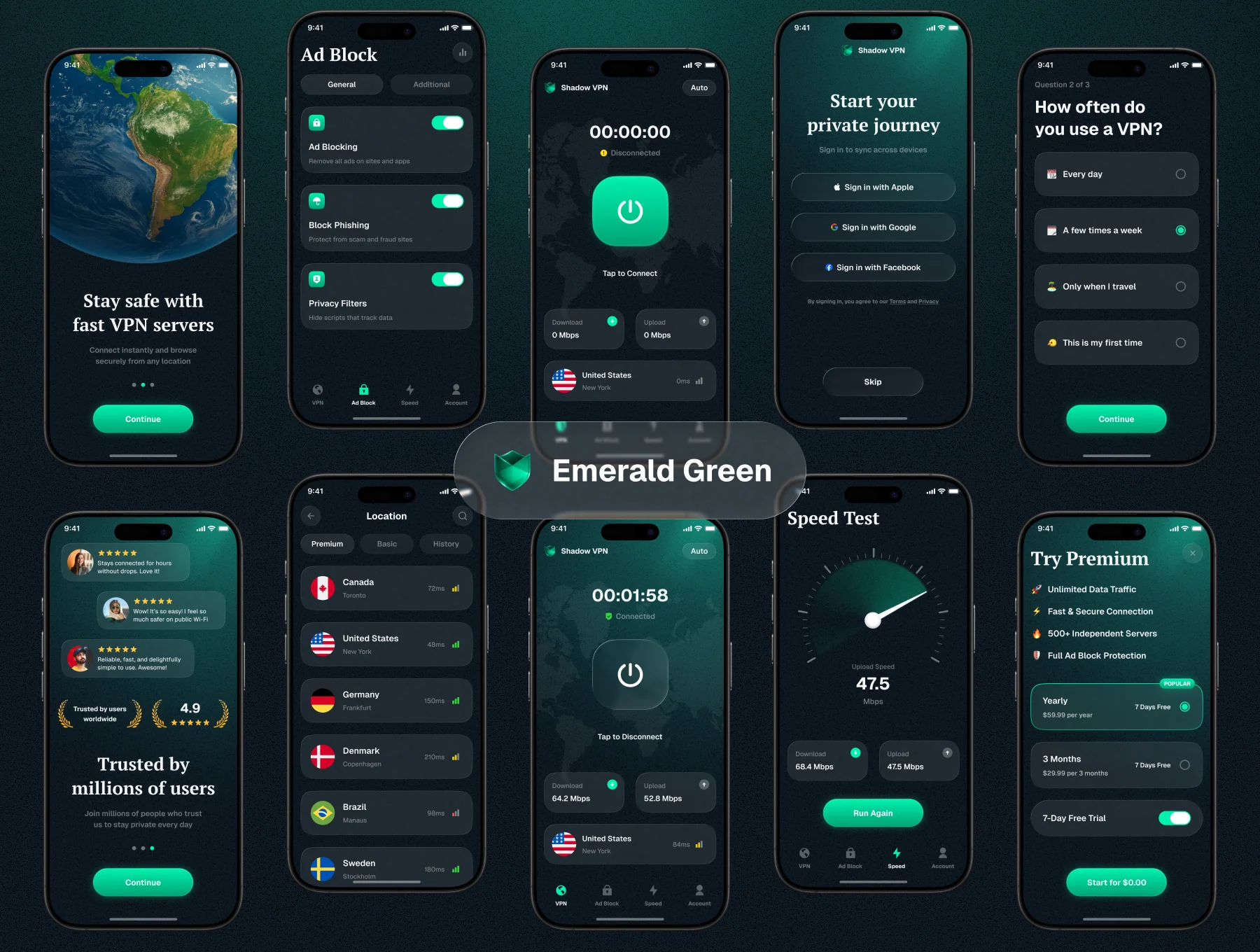 VPN Mobile UI Kit - Shadow VPN 4