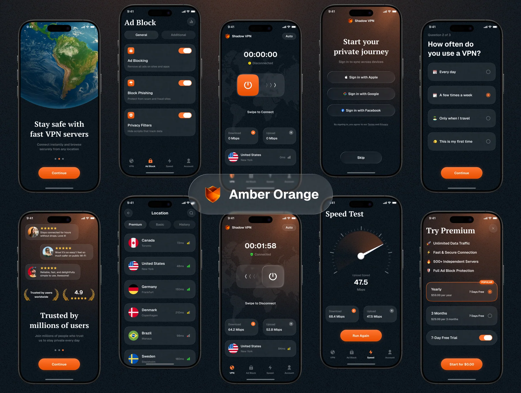 VPN Mobile UI Kit - Shadow VPN 5