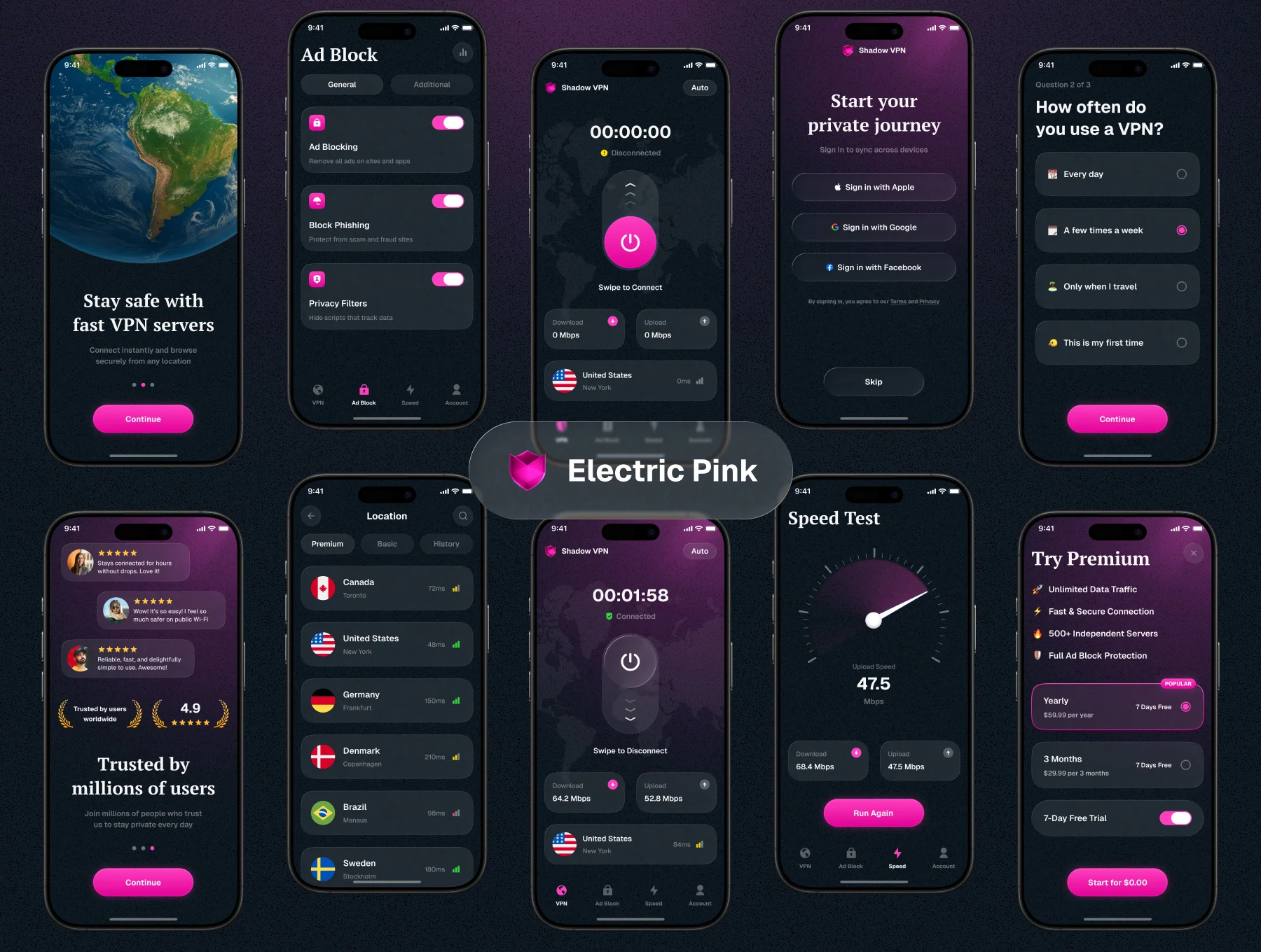 VPN Mobile UI Kit - Shadow VPN 6