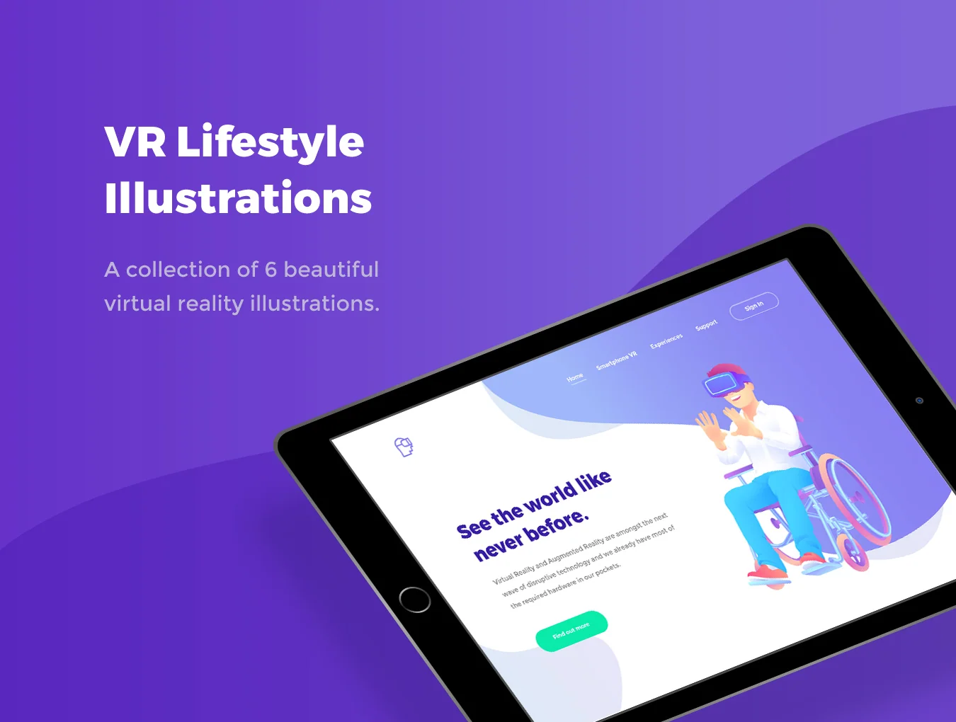VR Lifestyle Illustrations