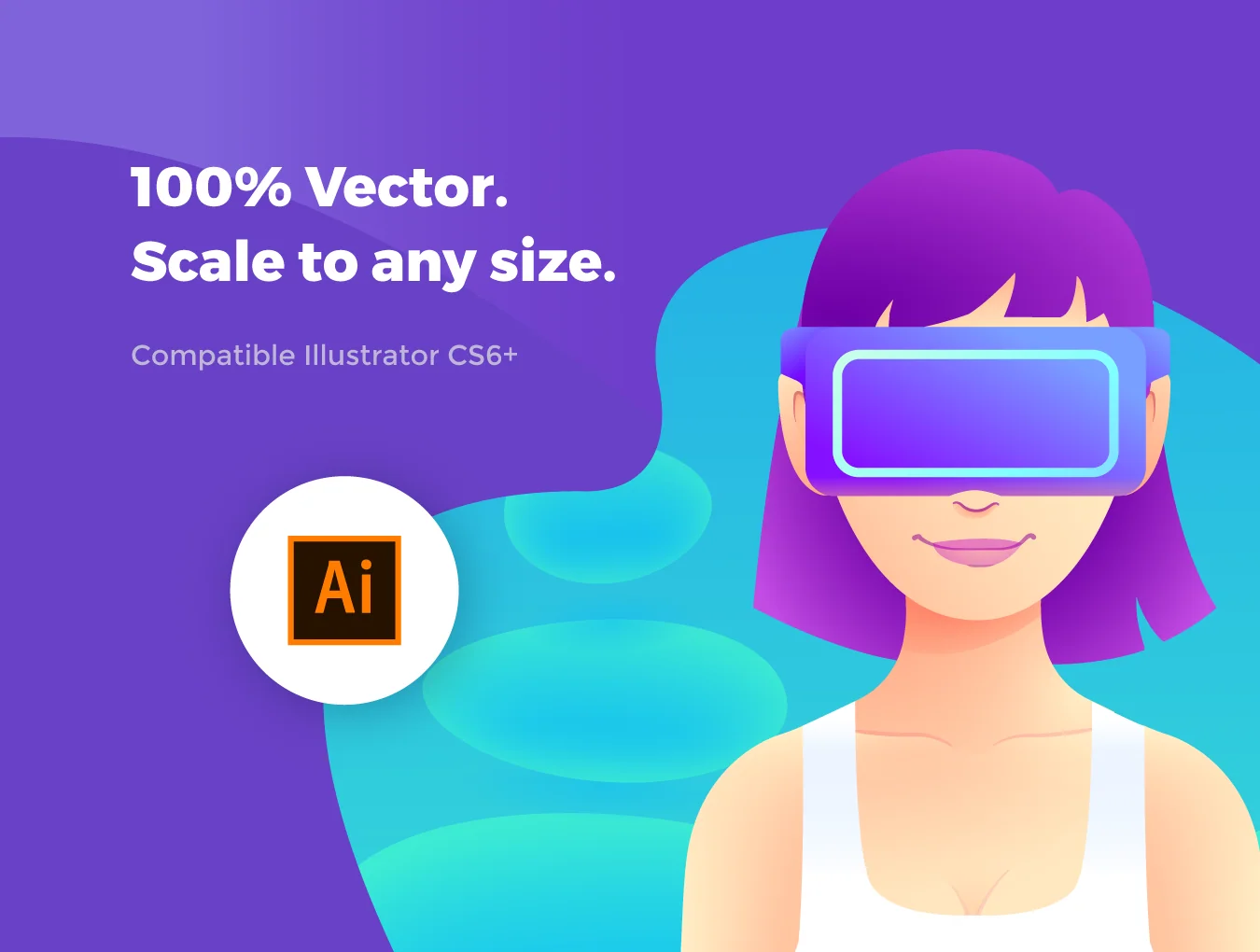 VR Lifestyle Illustrations 2