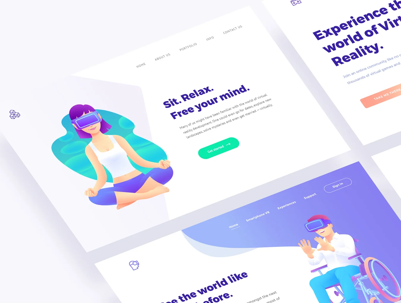 VR Lifestyle Illustrations 5