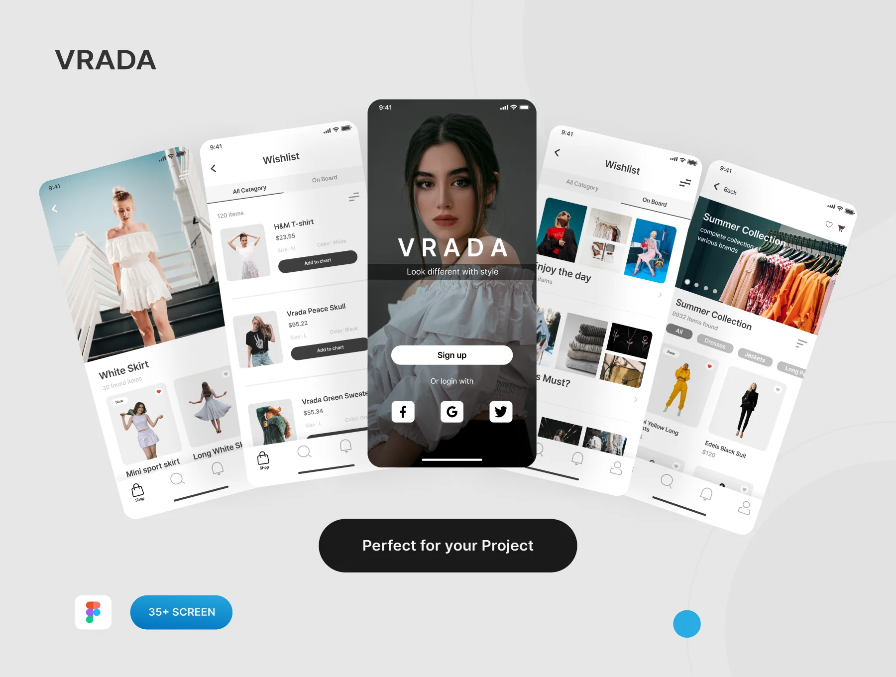 Vrada Fashion Mobile UI Kit 6