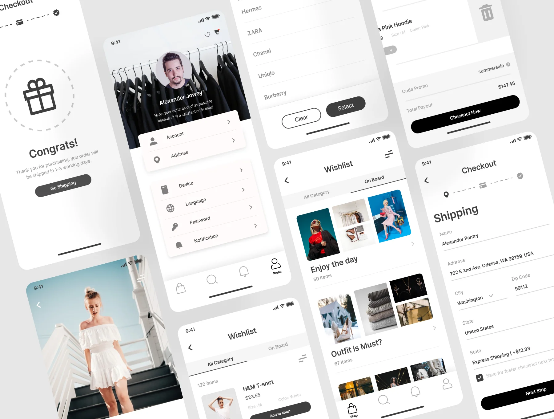 Vrada Fashion Mobile UI Kit 8