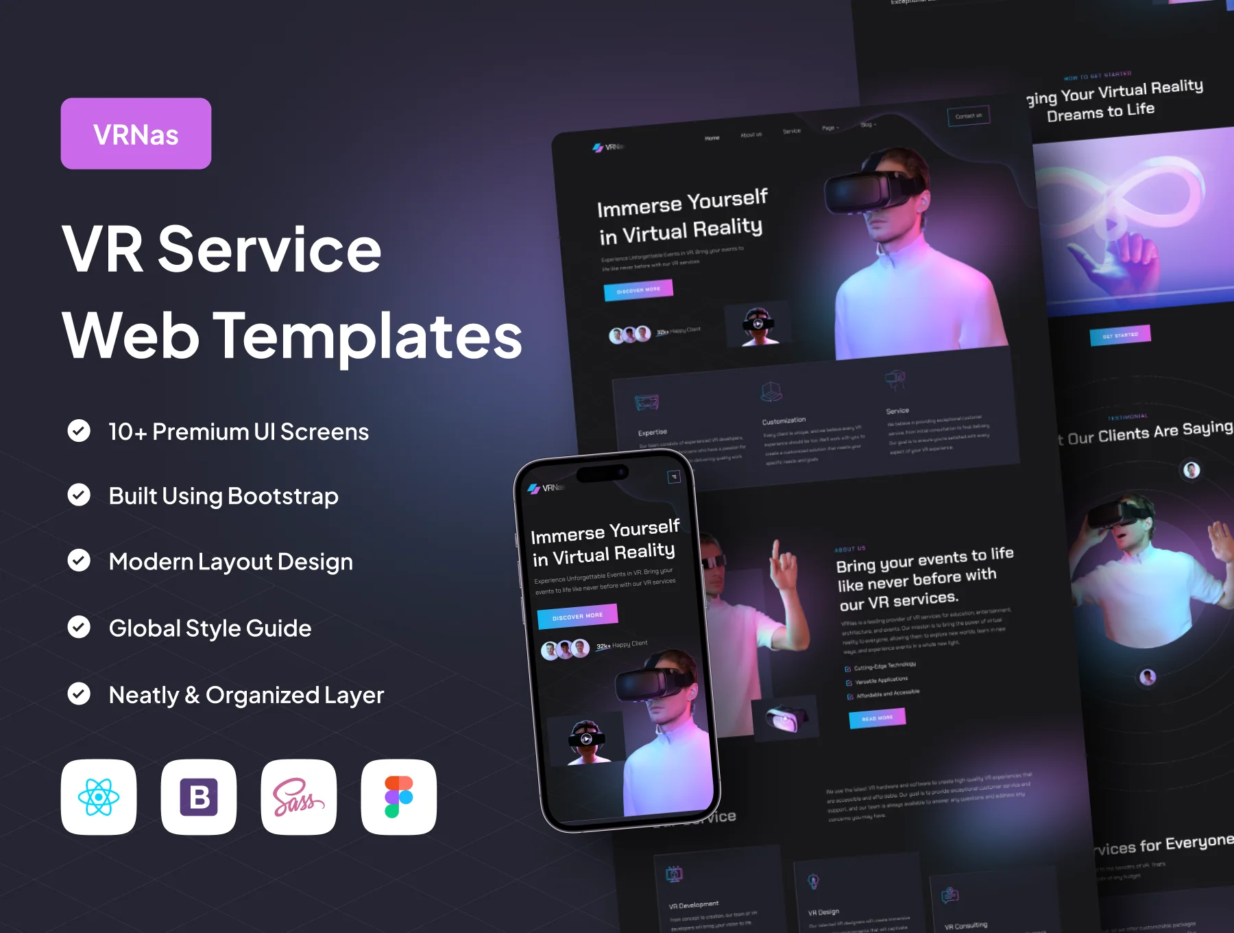 VRNas - VR Service Web Templates
