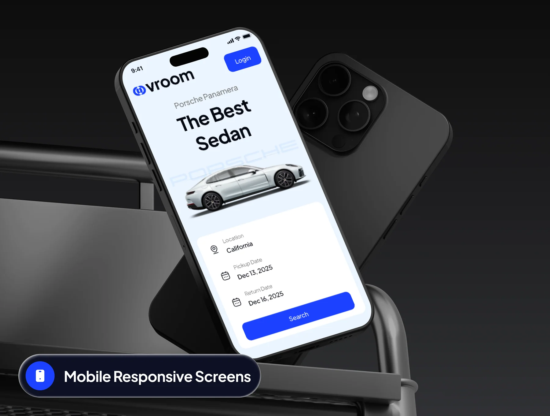 vroom - Car Rental Website UI Kit 7