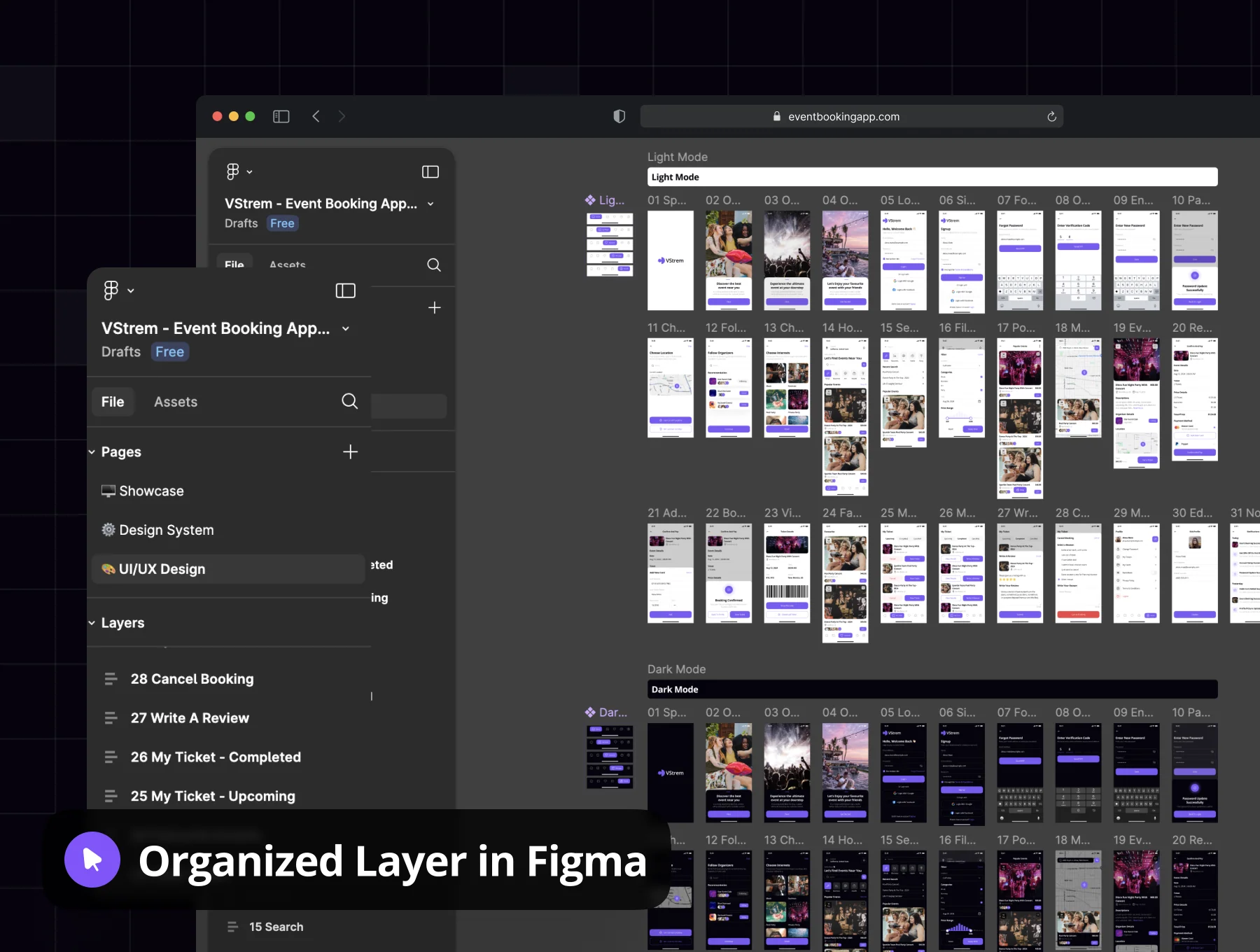 VStrem - Event Booking App UI Kit 6