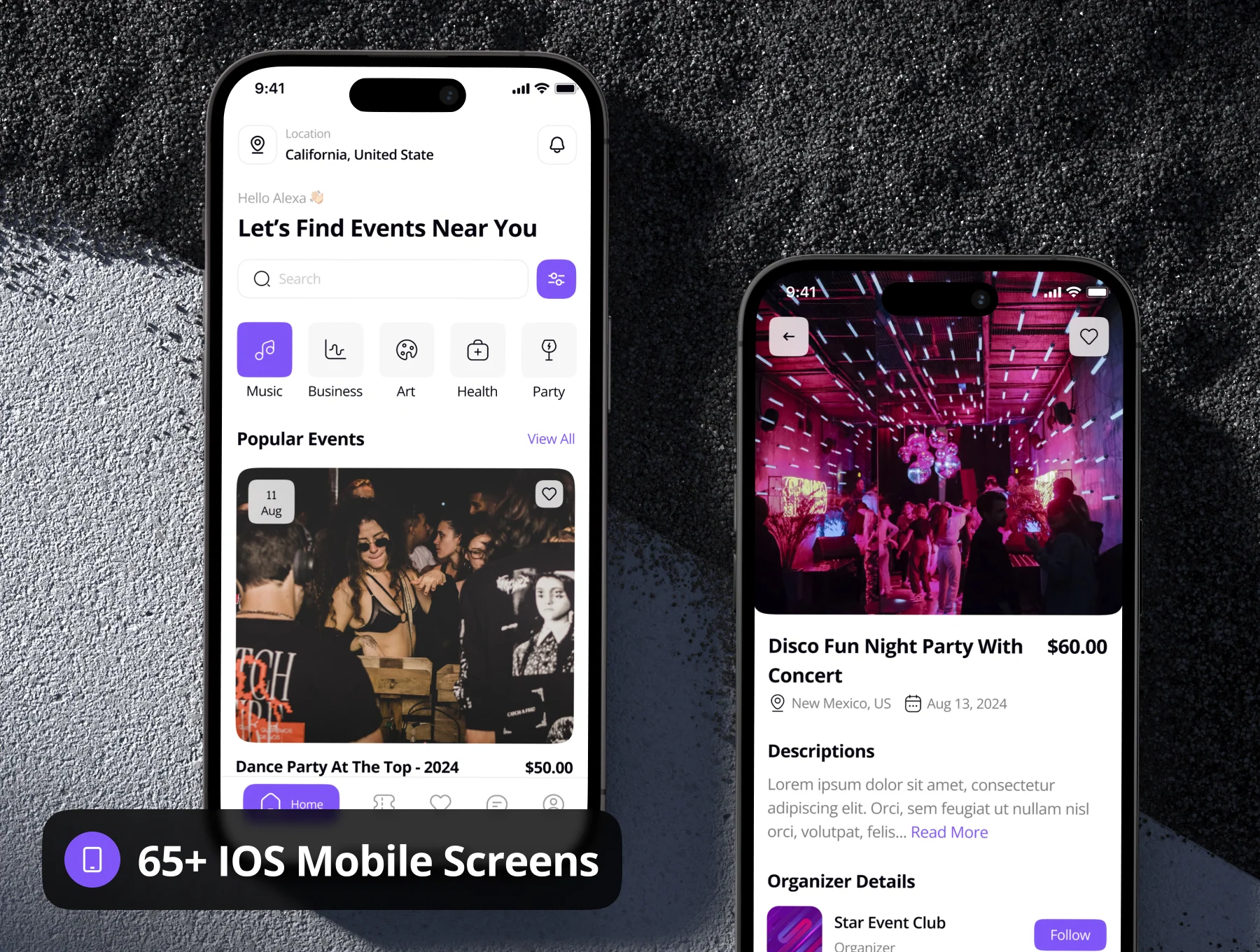 VStrem - Event Booking App UI Kit 7