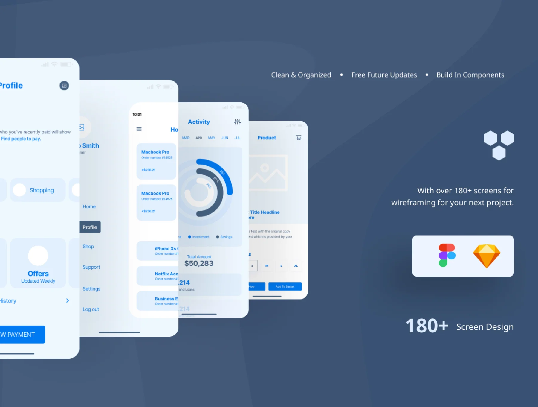 Vyro App Wireframe Kit 2