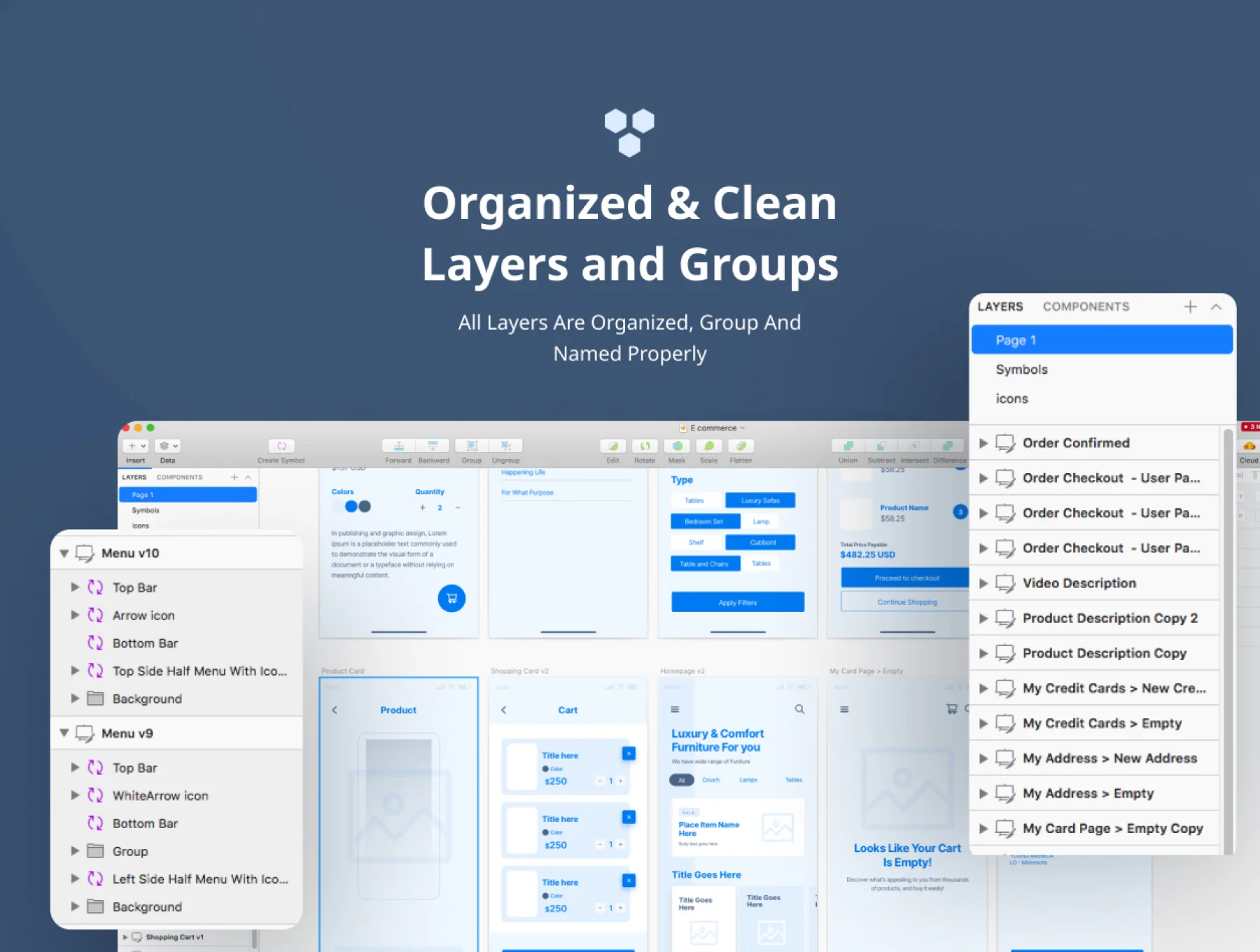 Vyro App Wireframe Kit 4