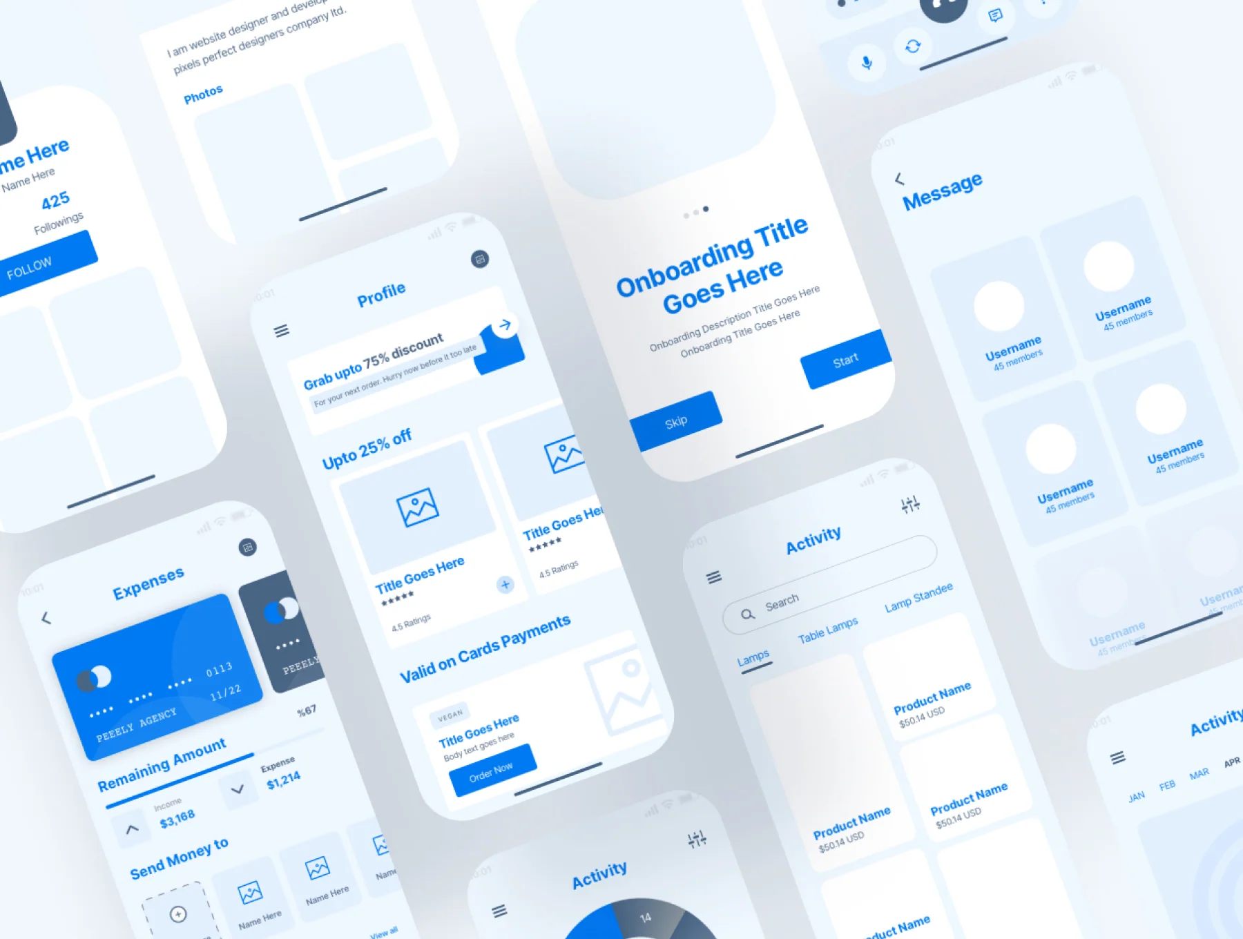 Vyro App Wireframe Kit 5