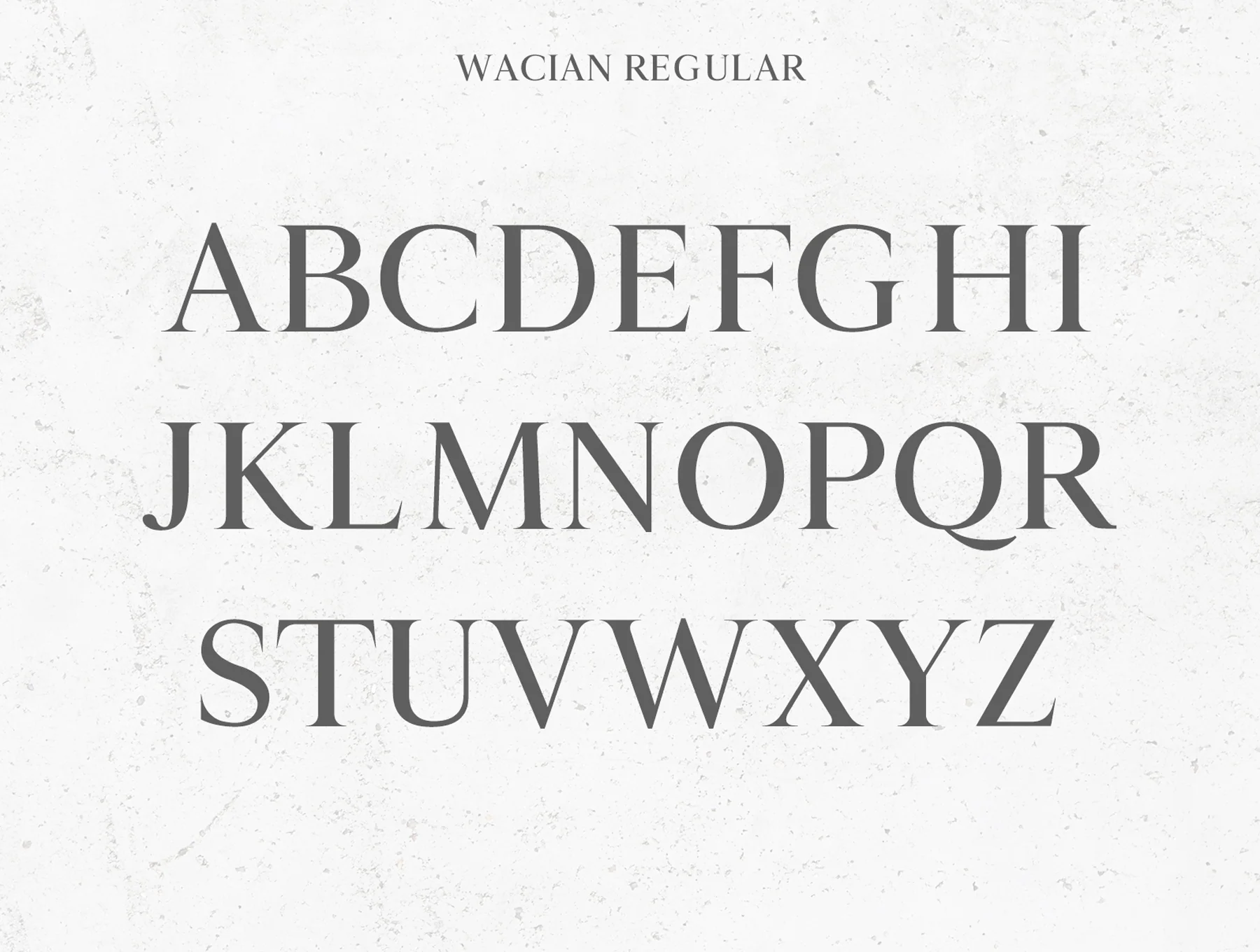 Wacian Serif Font Family 2