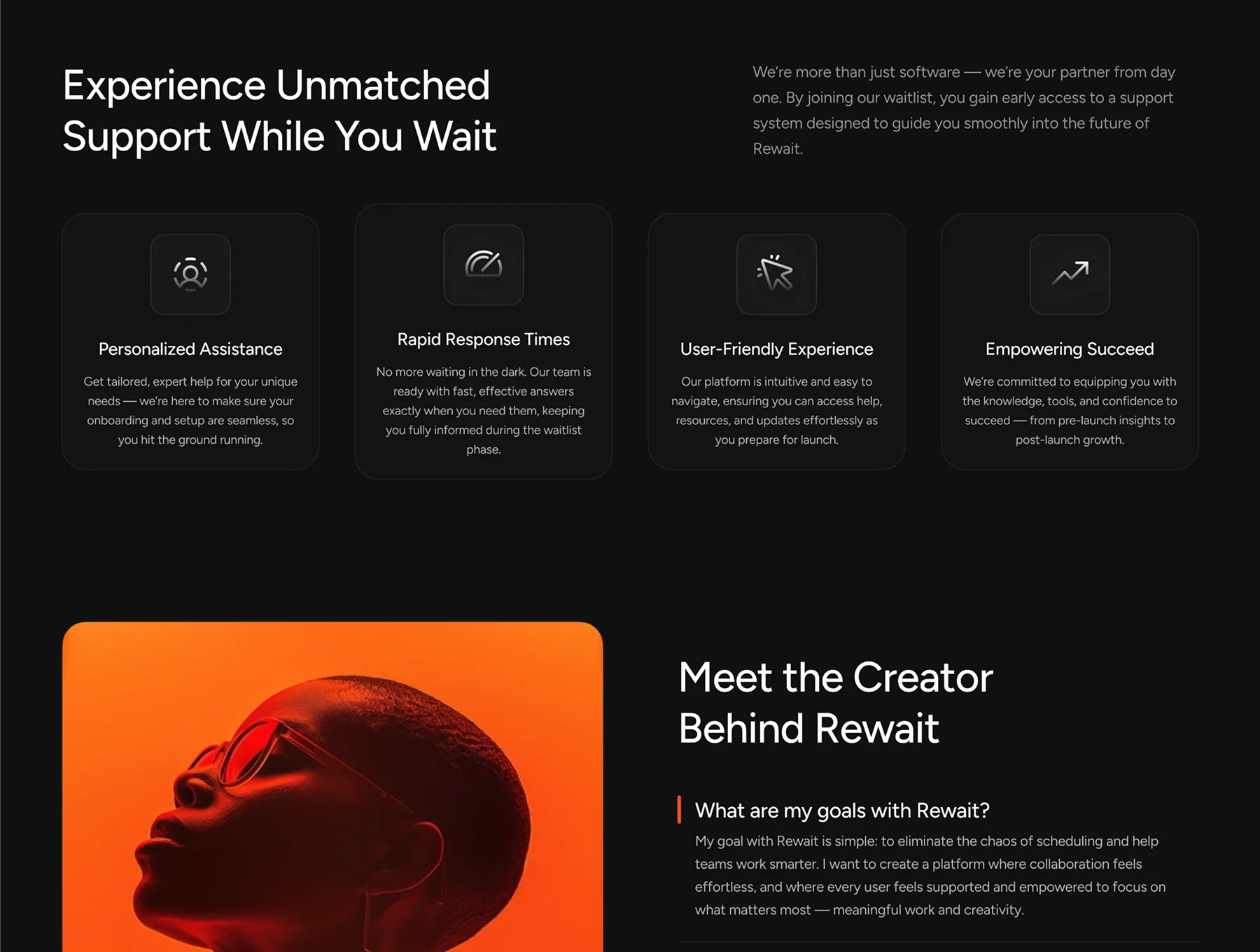 Waitlistre - Waitlist Landing Page Template 4