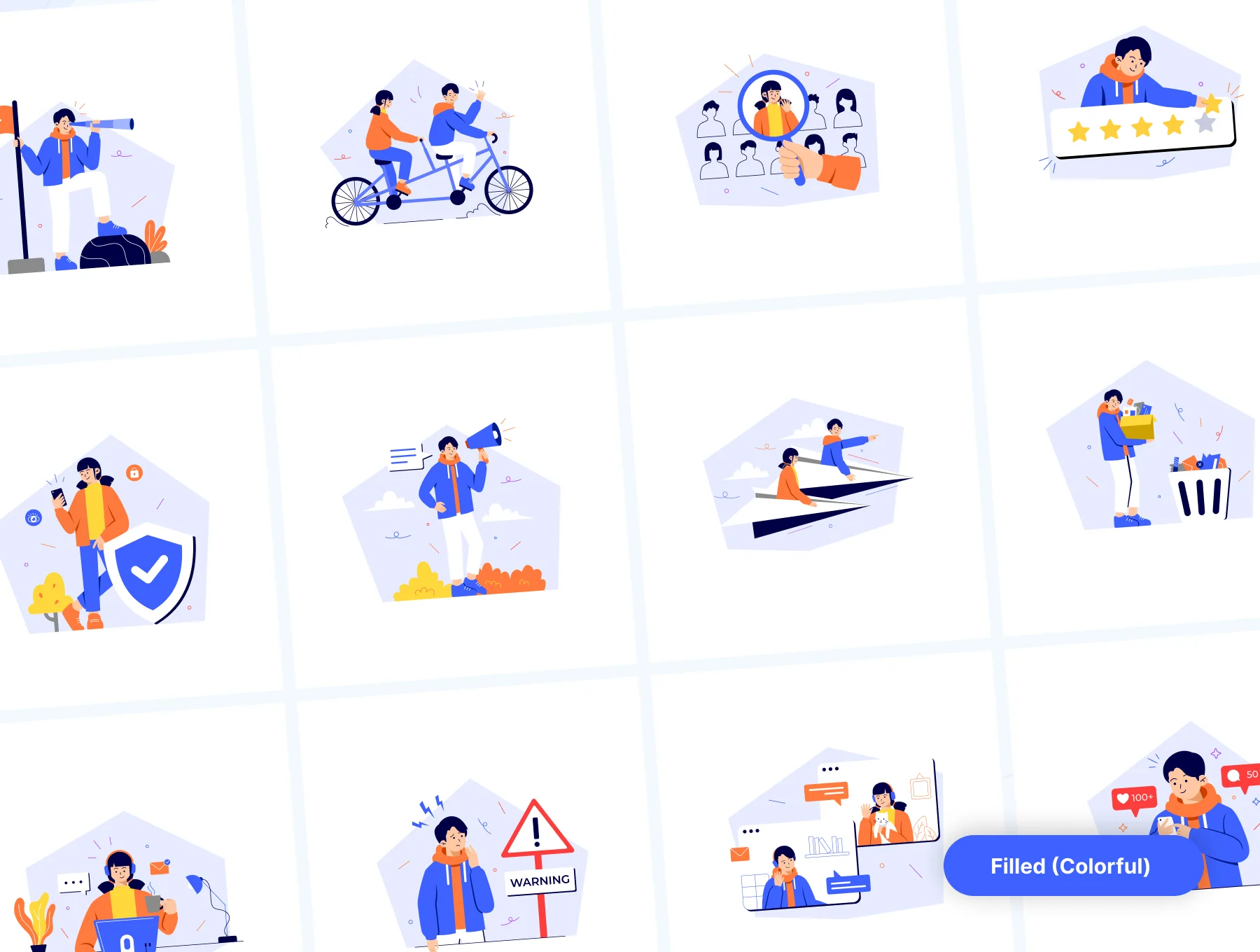 Wakku v2- Work Activities & Daily Life Illustration Pack 5