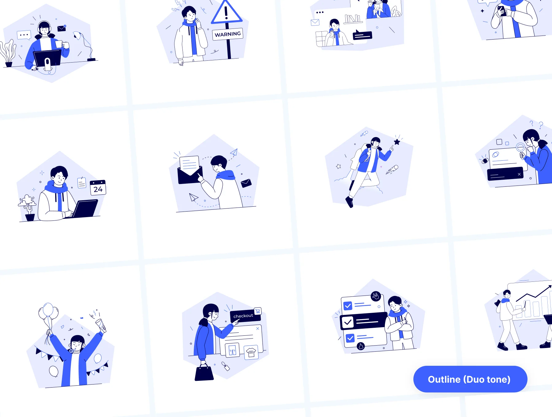 Wakku v2- Work Activities & Daily Life Illustration Pack 6