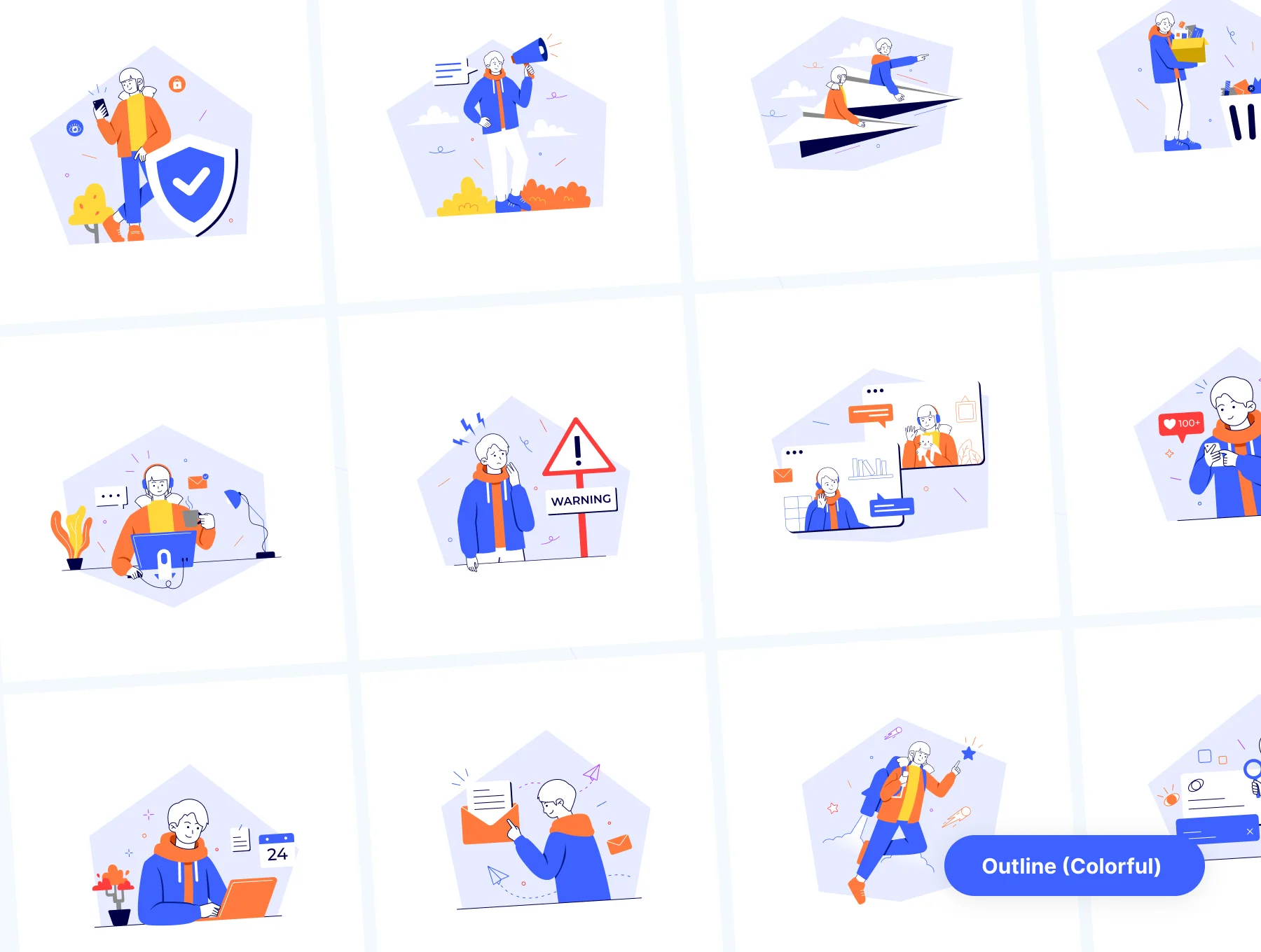 Wakku v2- Work Activities & Daily Life Illustration Pack 7
