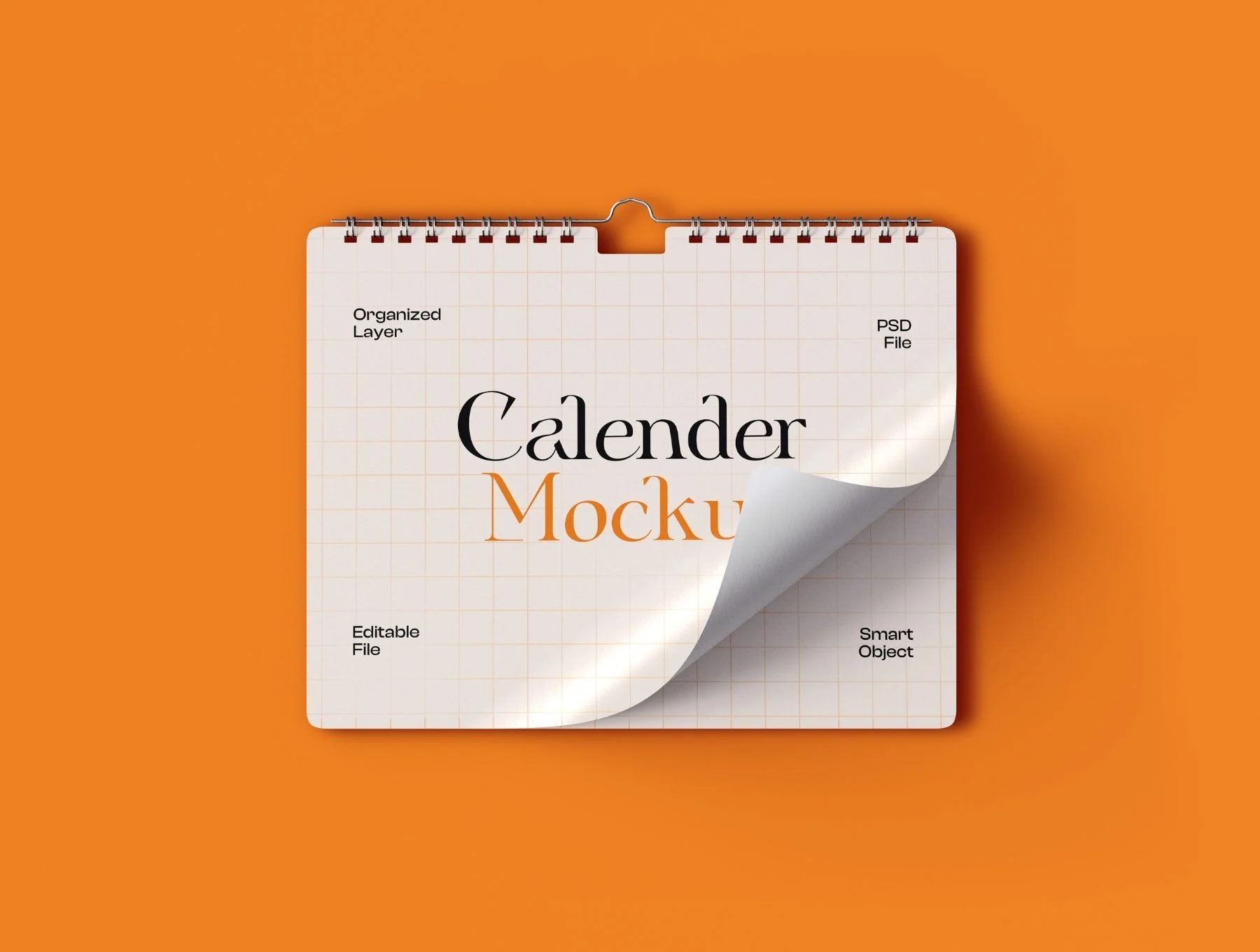 Wall Calendar Mockup Set - 09 Scene 5