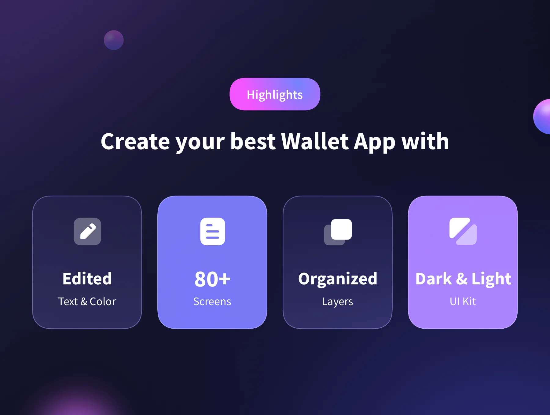 Wallet App - Mobile UI Kits