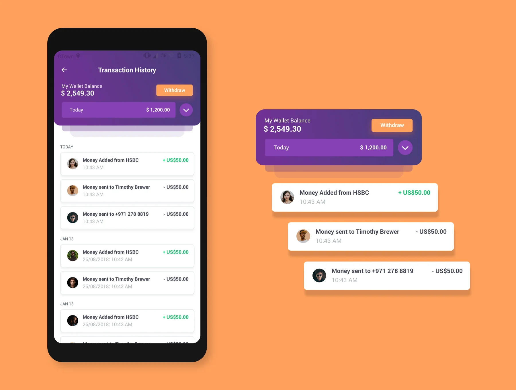Wallet Mobile UI Kit 4