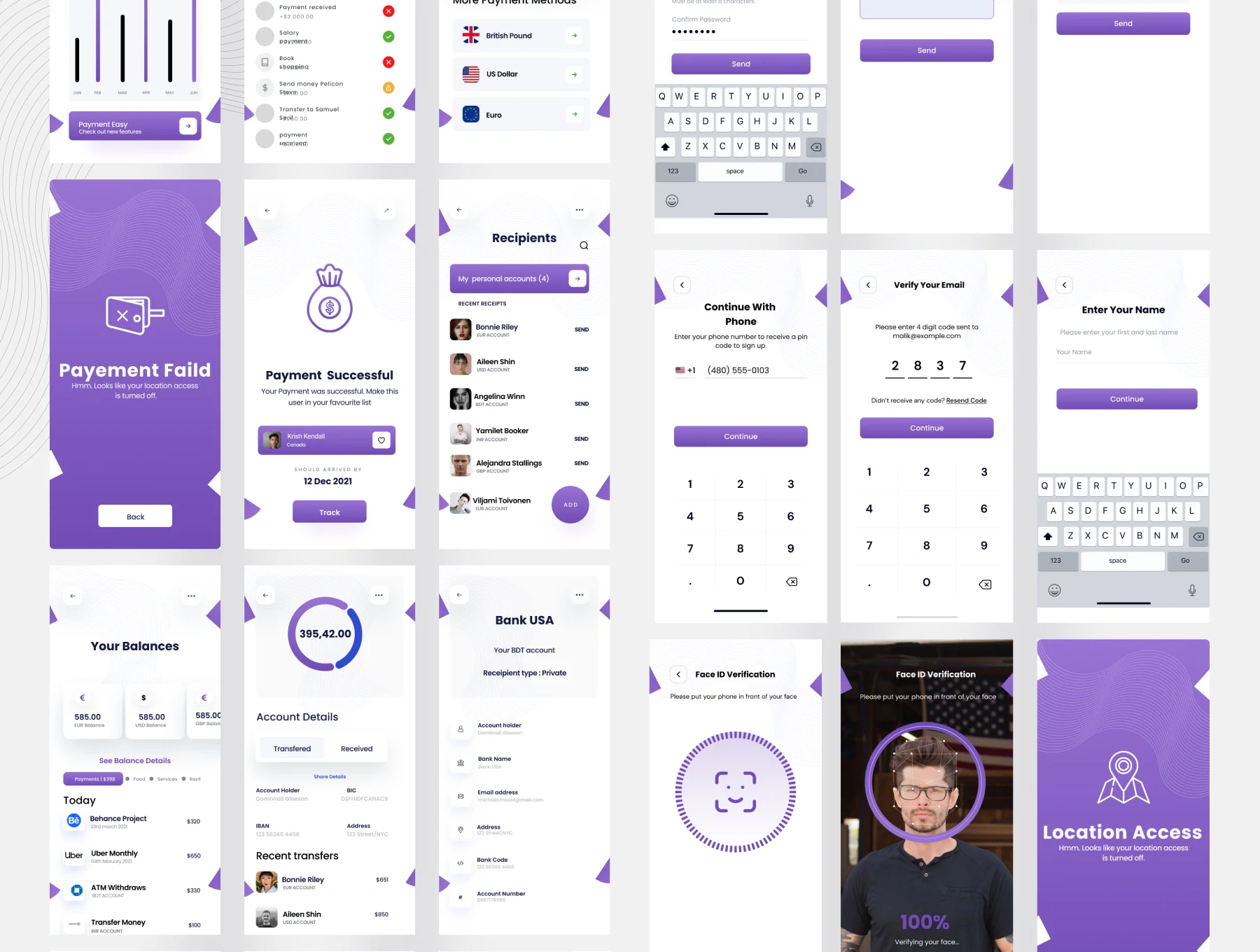 Wallet Pay- Money Transfer App Ui kit 2