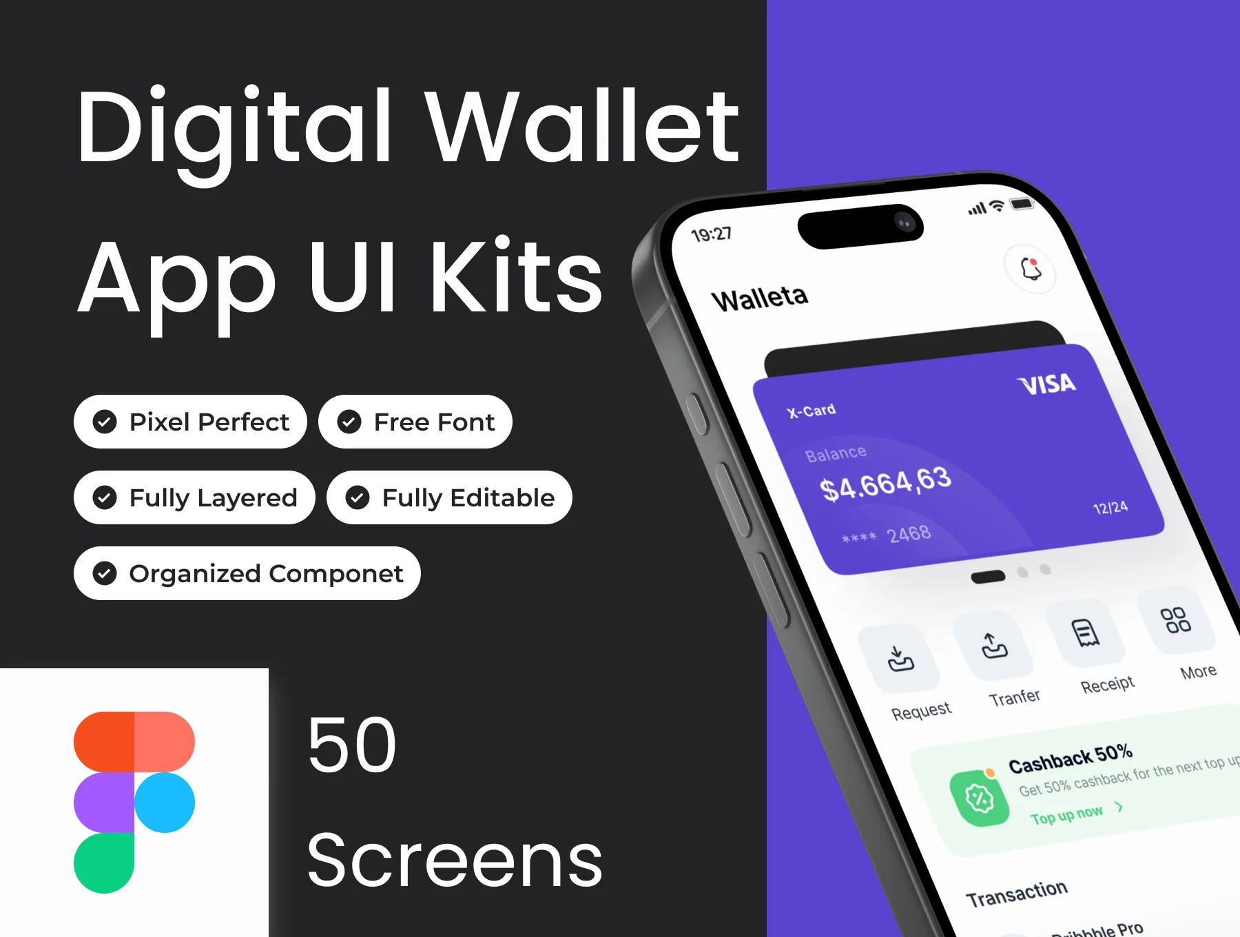 Walleta - Digital Wallet App Ui Kits