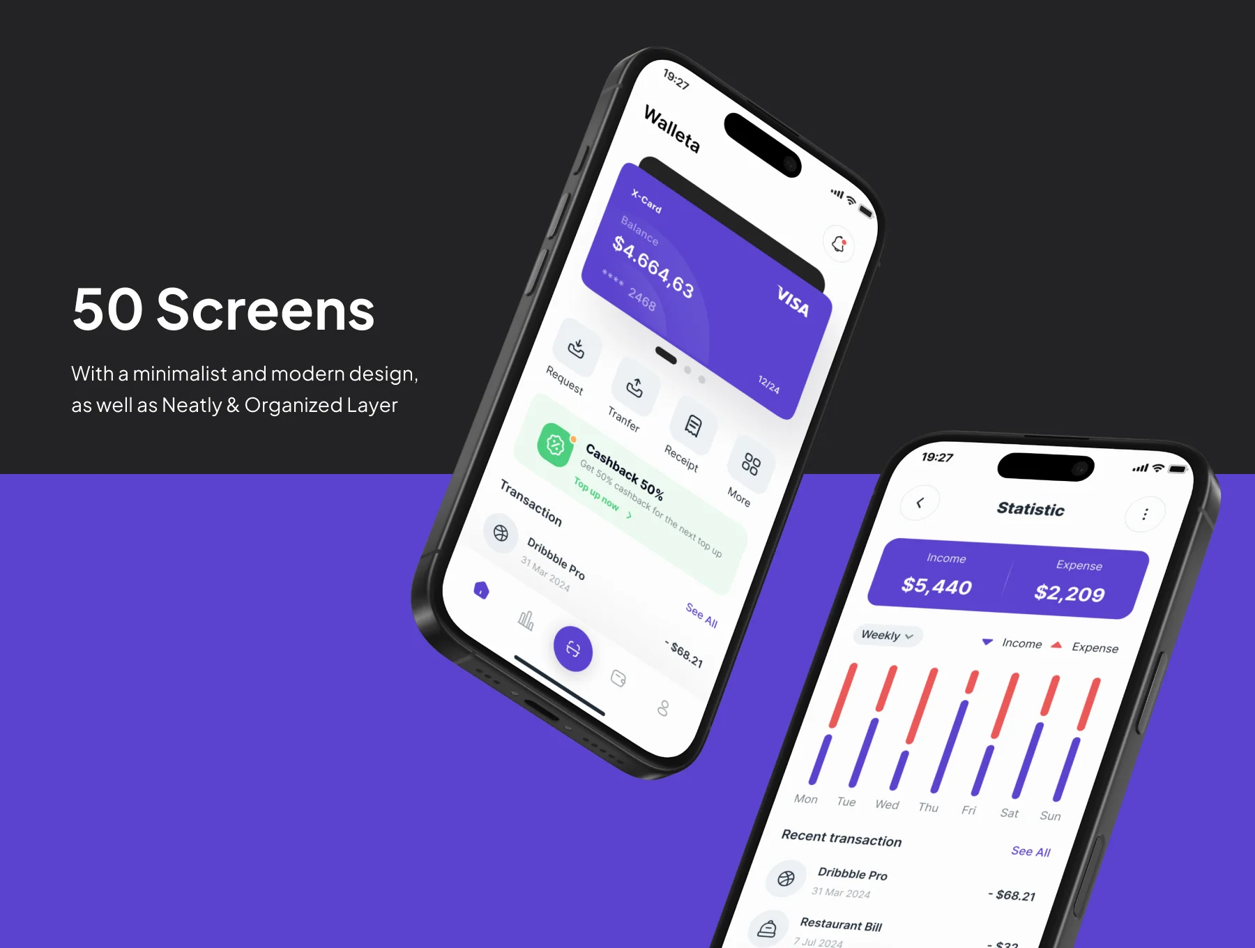 Walleta - Digital Wallet App Ui Kits 3