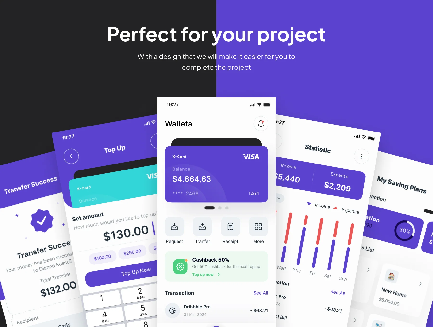 Walleta - Digital Wallet App Ui Kits 4