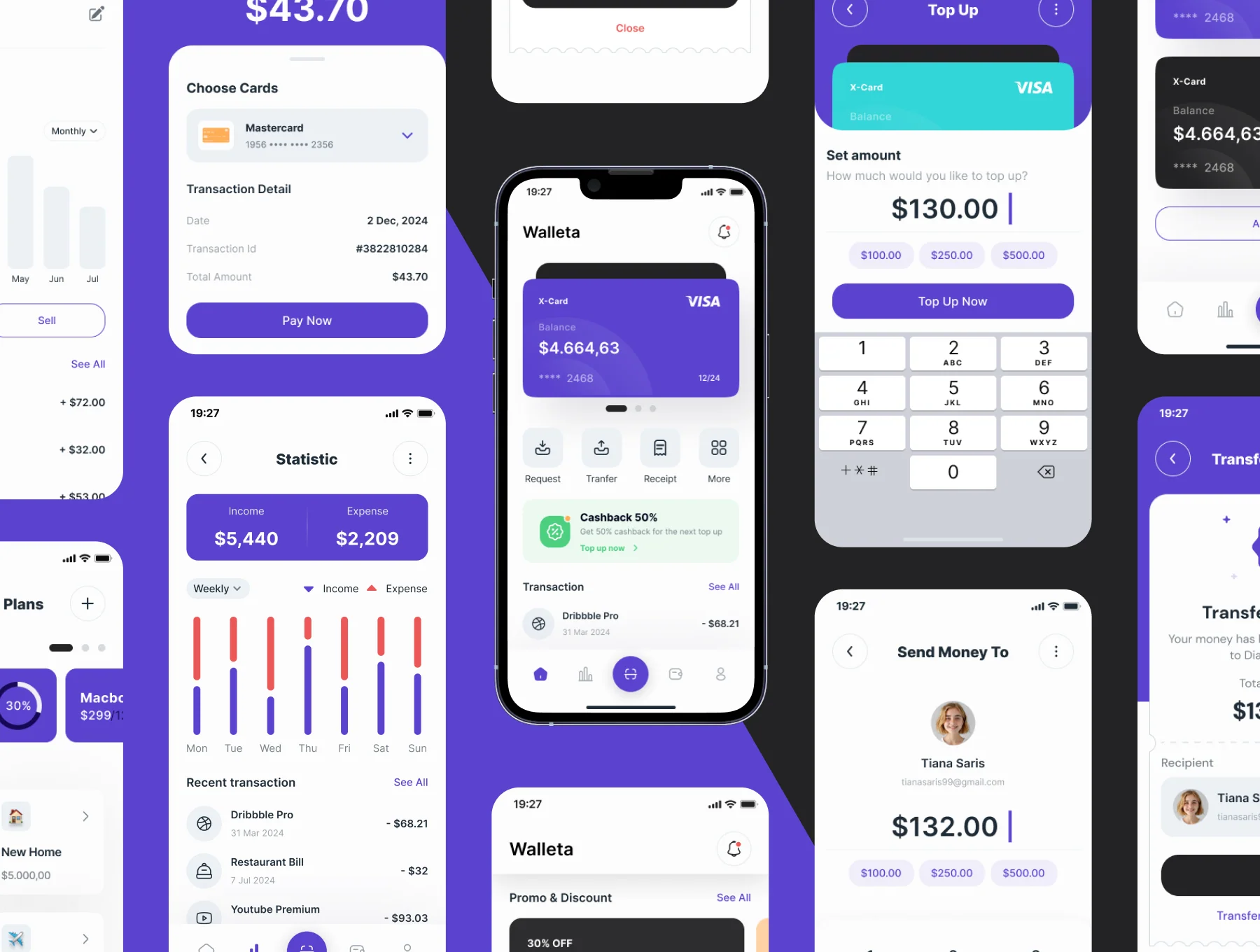 Walleta - Digital Wallet App Ui Kits 5
