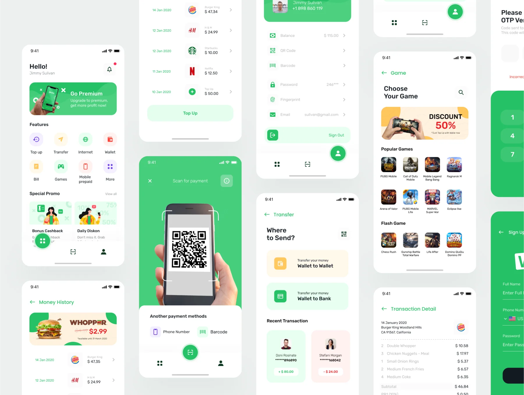 Wallie - Digital Wallet App UI KIT 4