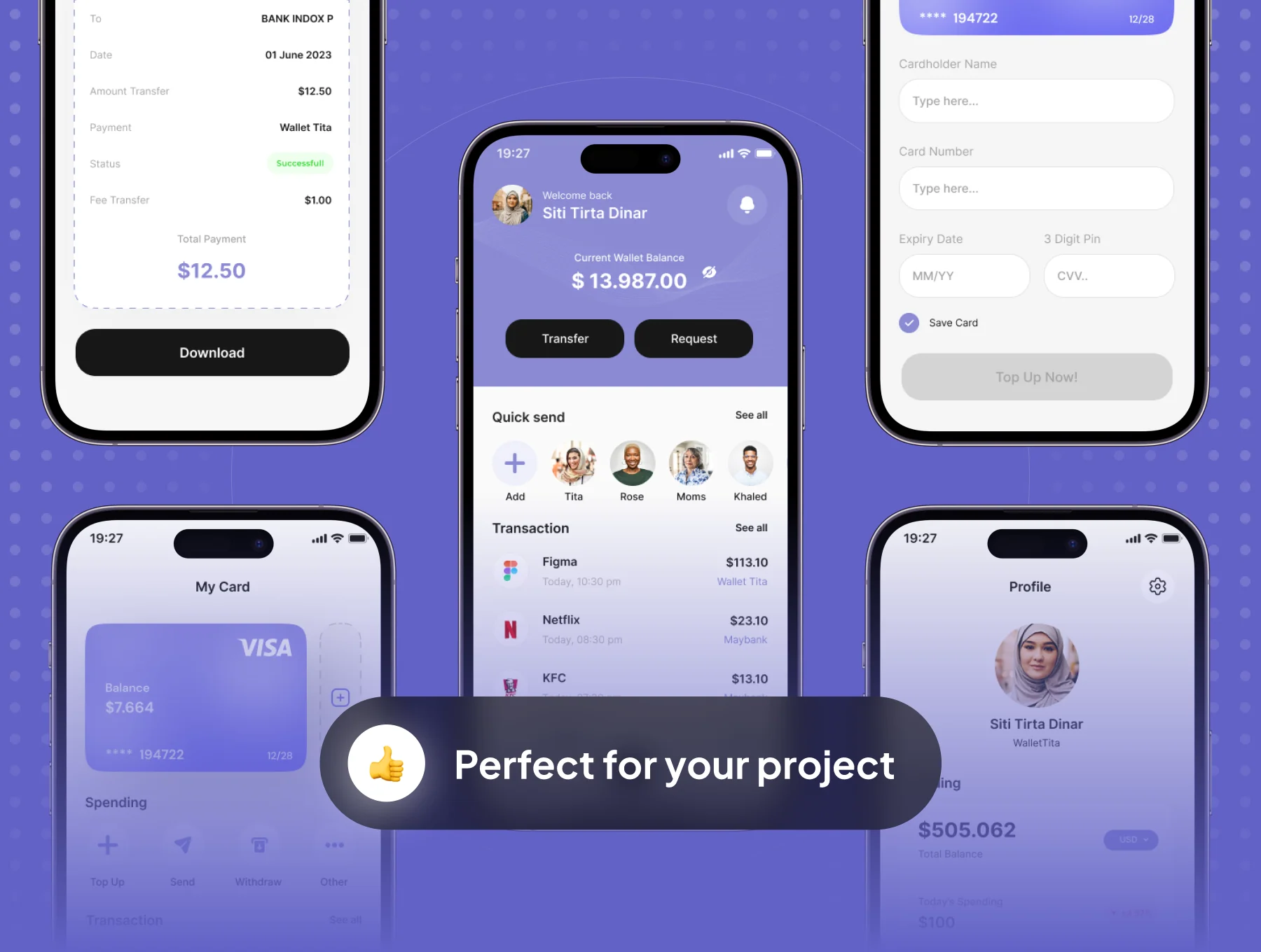 Wallo - Wallet App UI Kit 5