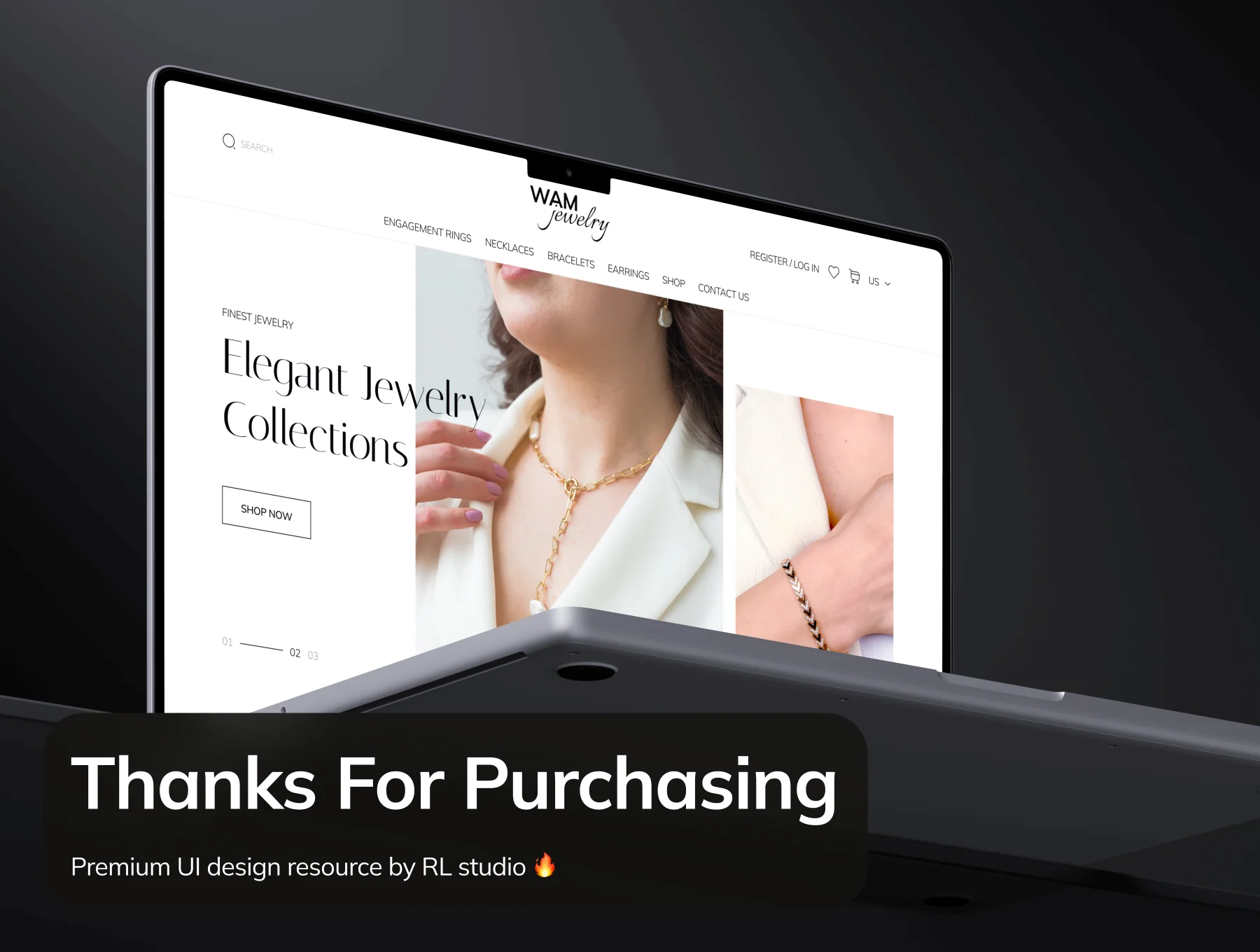WAMjewelry - Jewelry E-Commerce Website UI Kit 8
