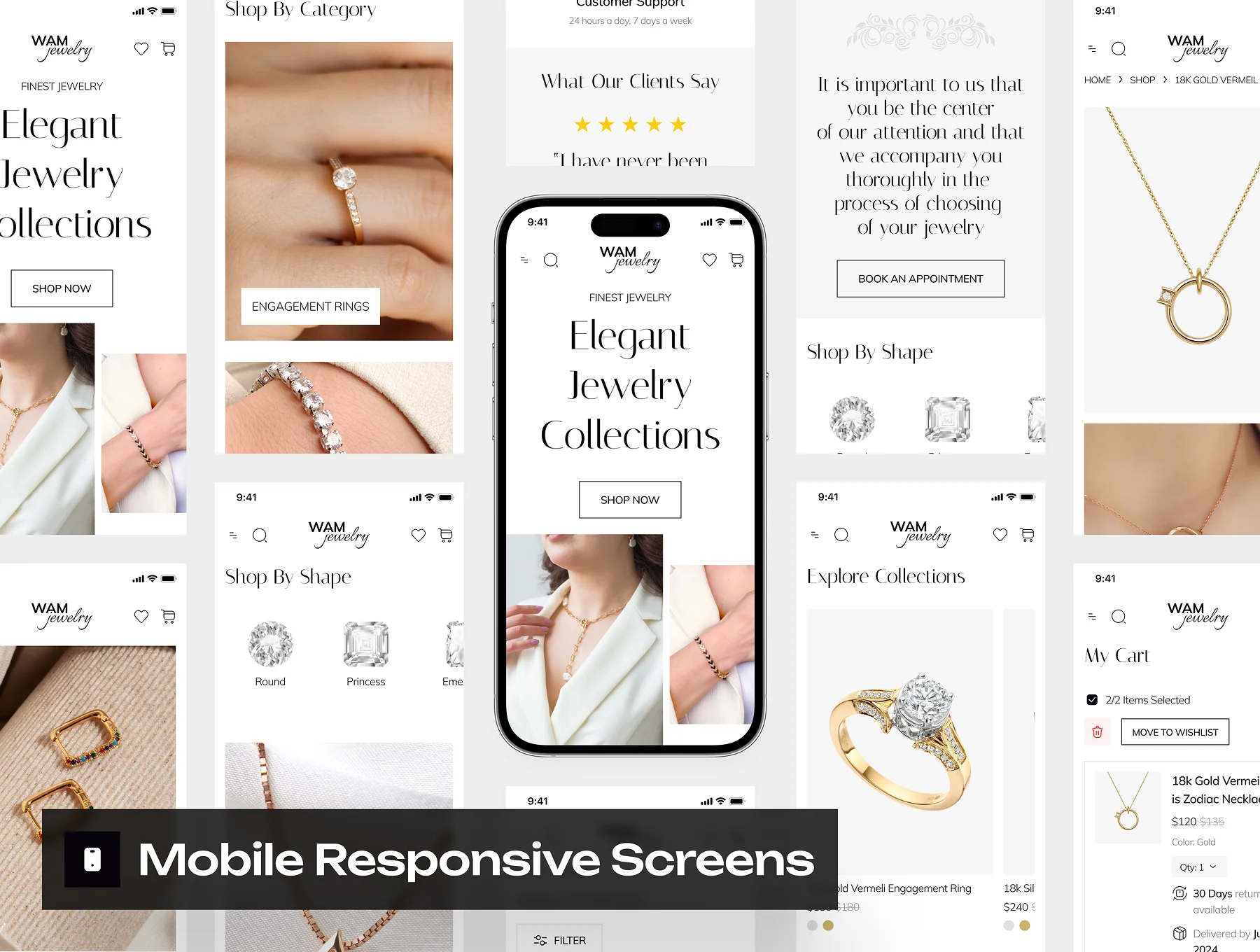 WAMjewelry - Jewelry Ecommerce Website Framer Template 9