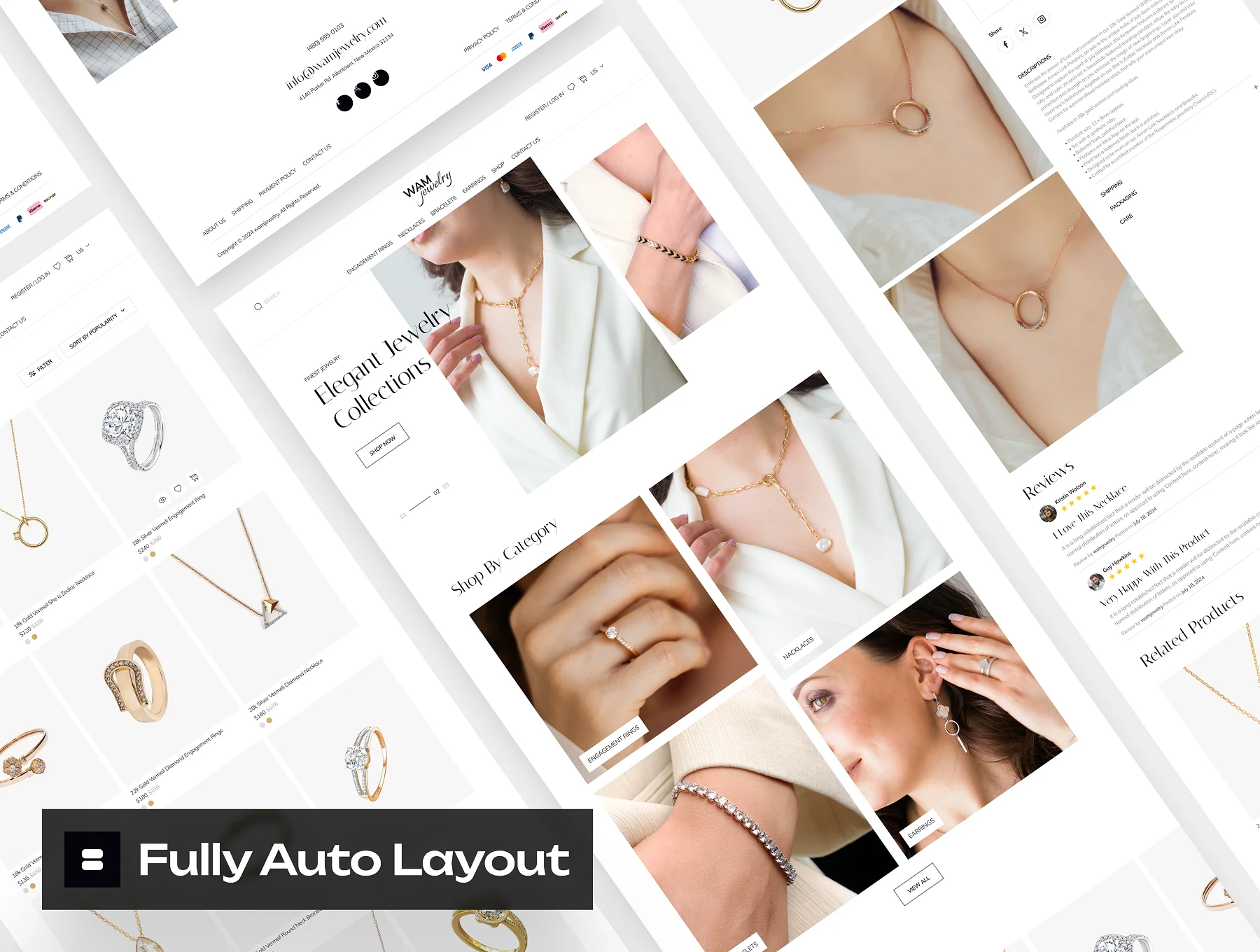 WAMjewelry - Jewelry Ecommerce Website Framer Template 6