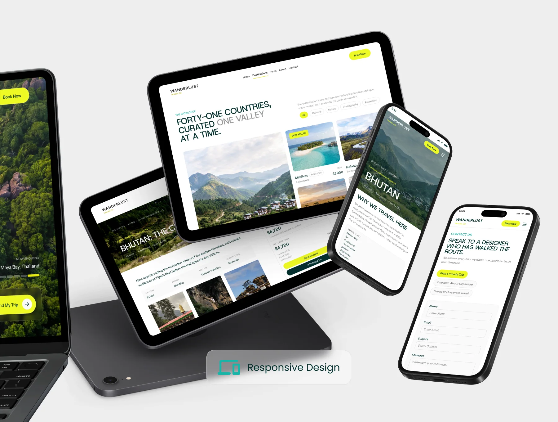 Wanderlust - Travel Tour Agency and Booking Web UI Kit 2